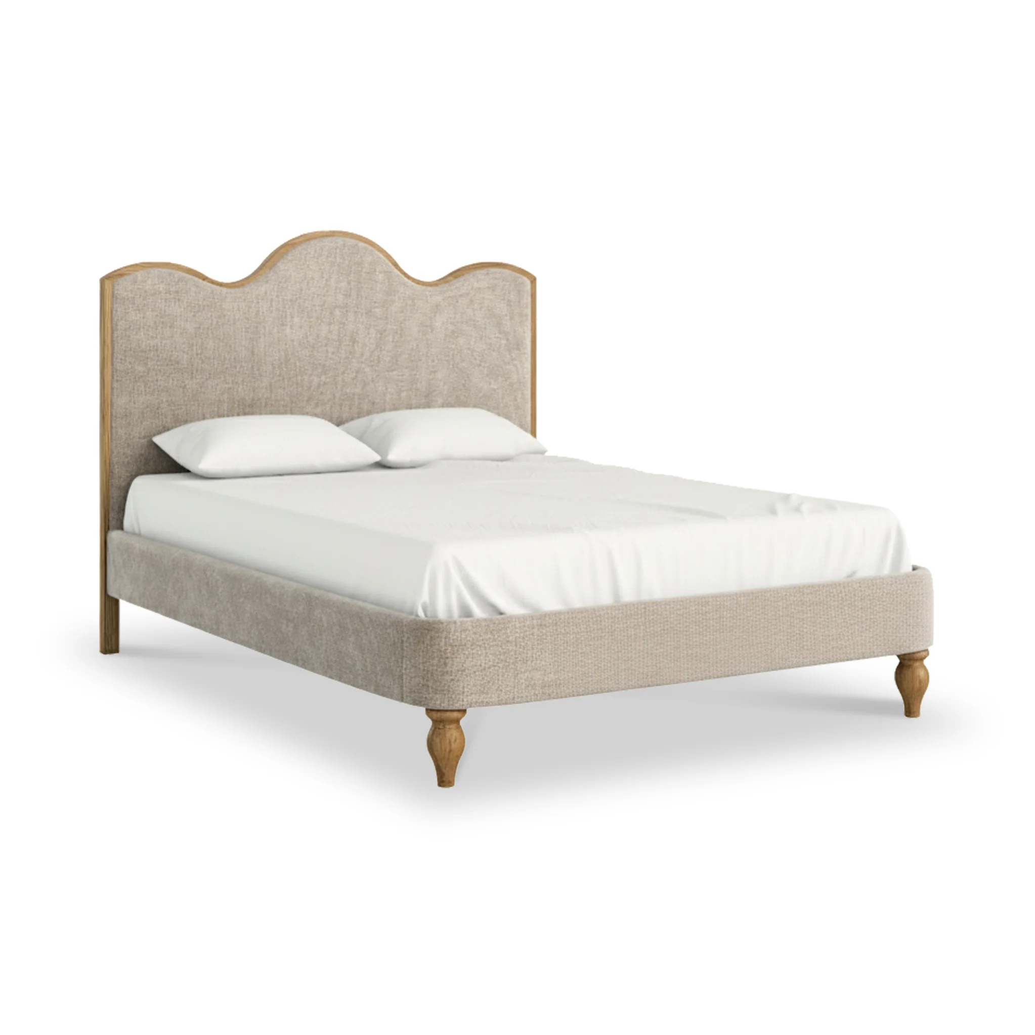 Alderley Oak Upholstered Bed Frame - Image 4