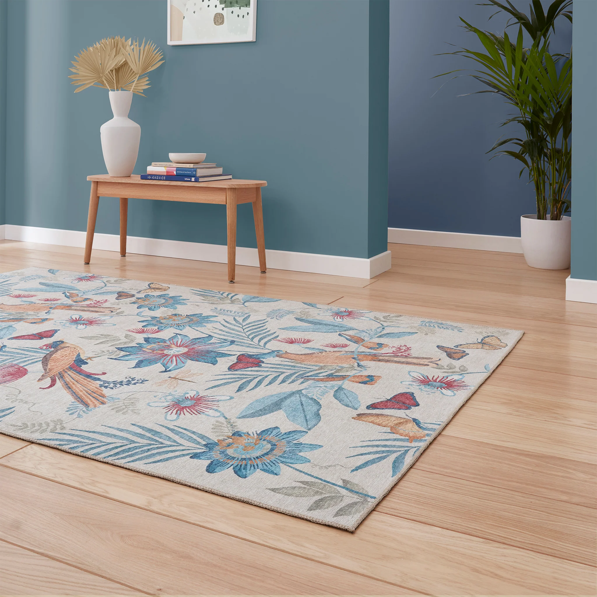 Amaya Tropical Birds Washable Rug - Image 21