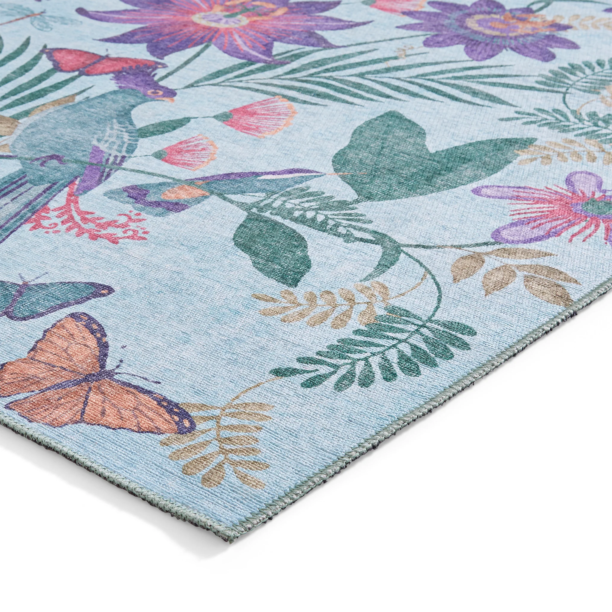 Amaya Tropical Birds Washable Rug - Image 39