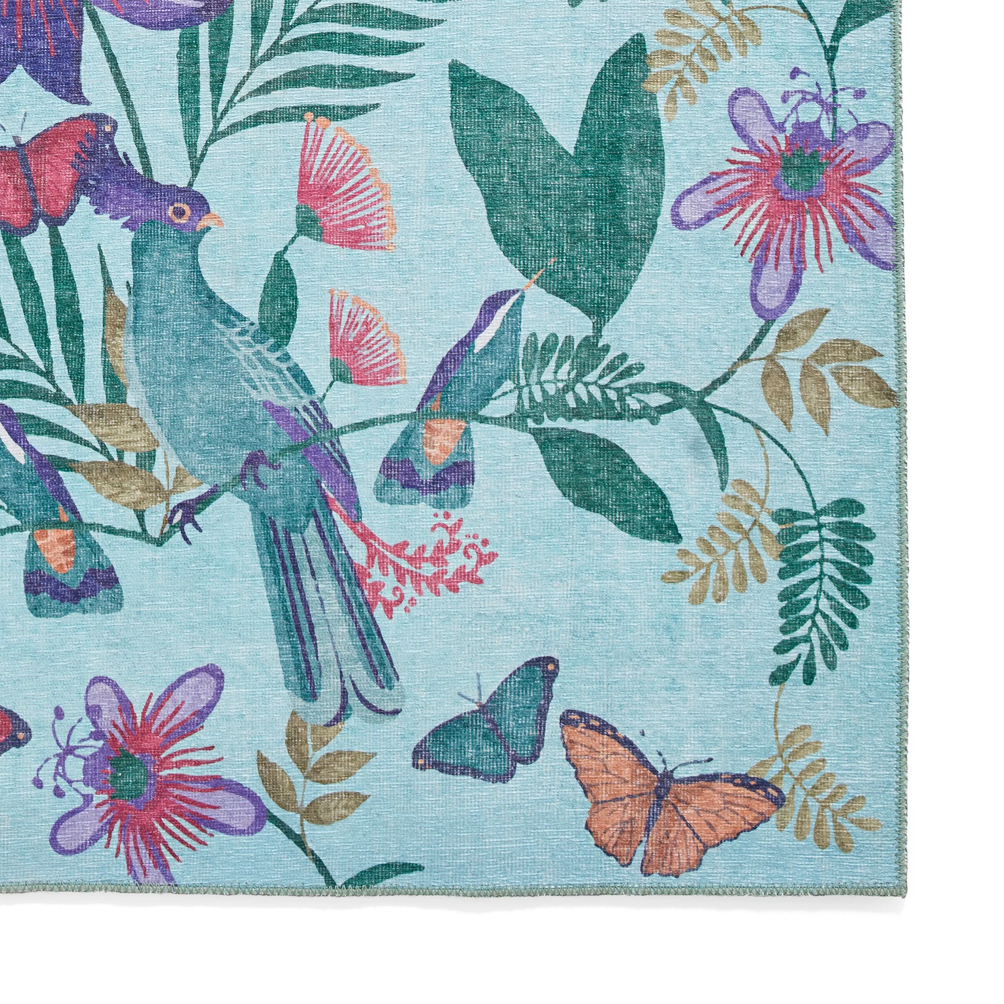 Amaya Tropical Birds Washable Rug - Image 6