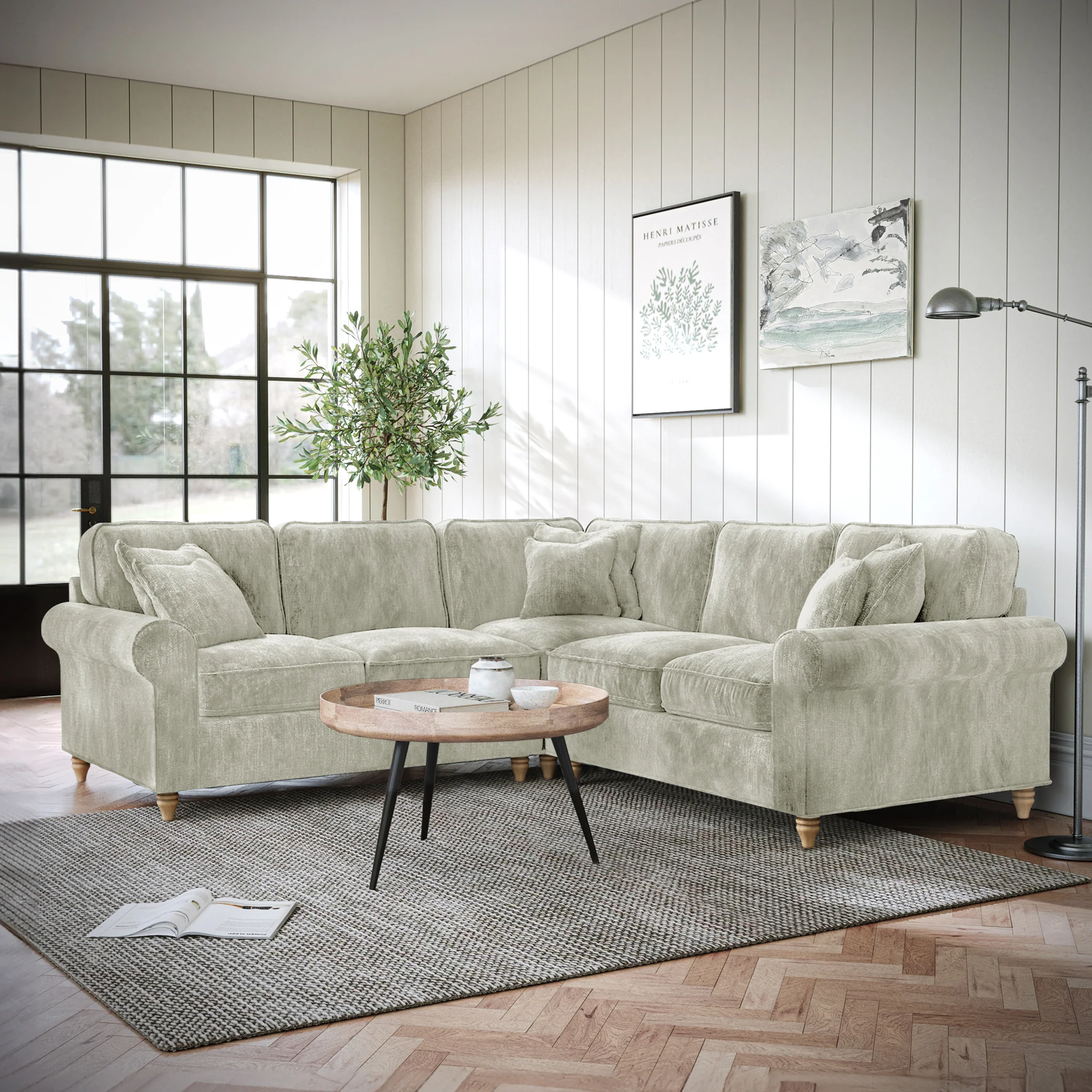 Archie Large Corner Sofa - Image 6