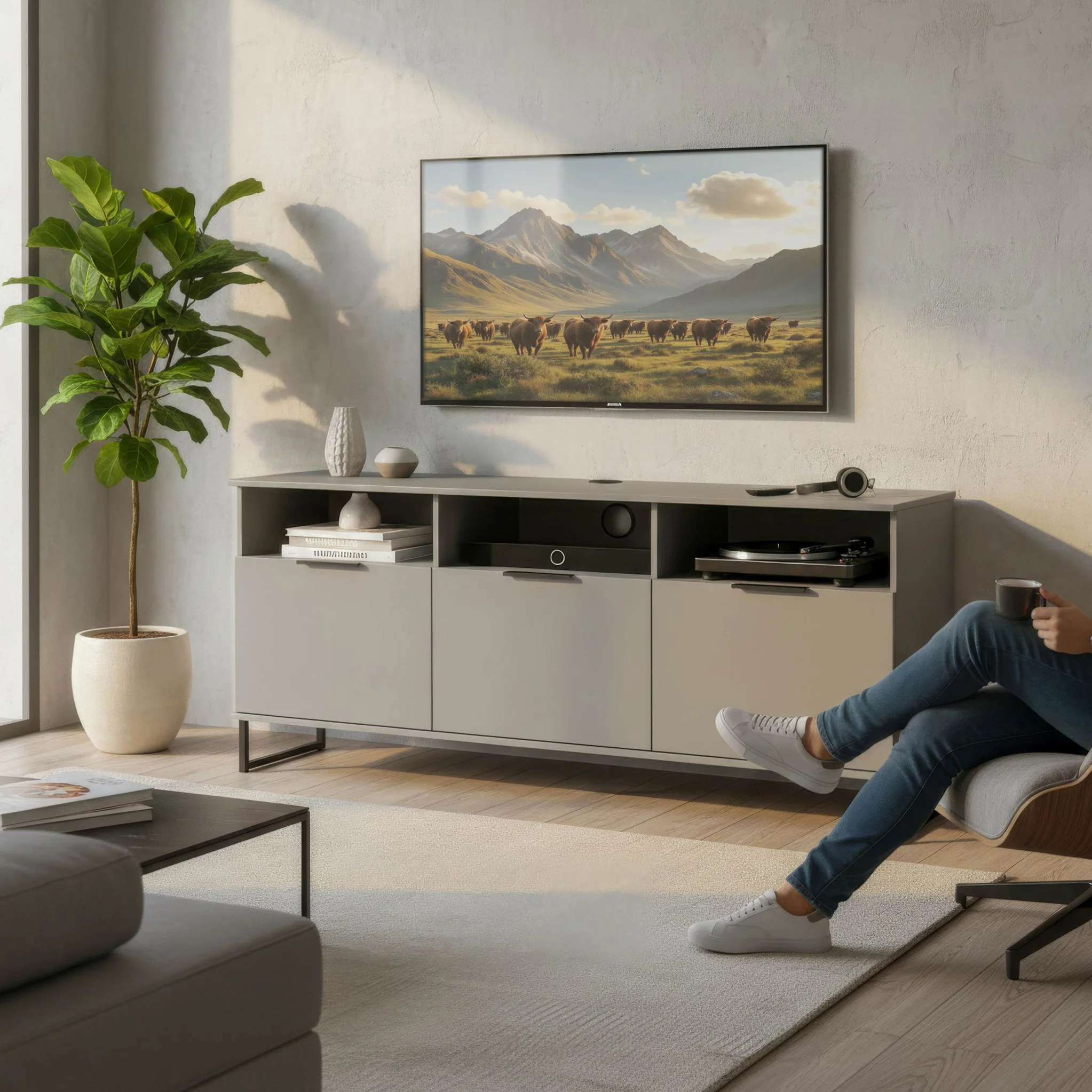 Ashbourne Drop Down TV Unit - Image 8