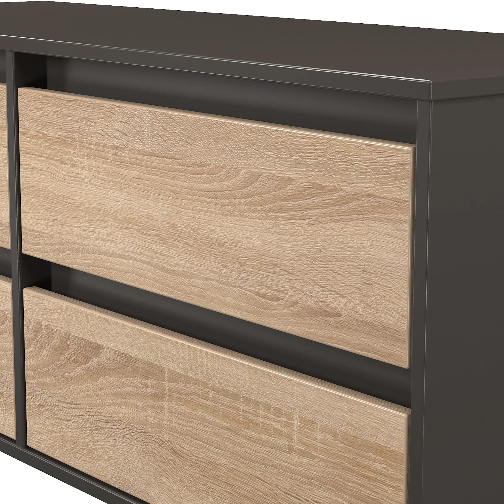 Axton 4 Drawer Low Storage Unit - Image 16
