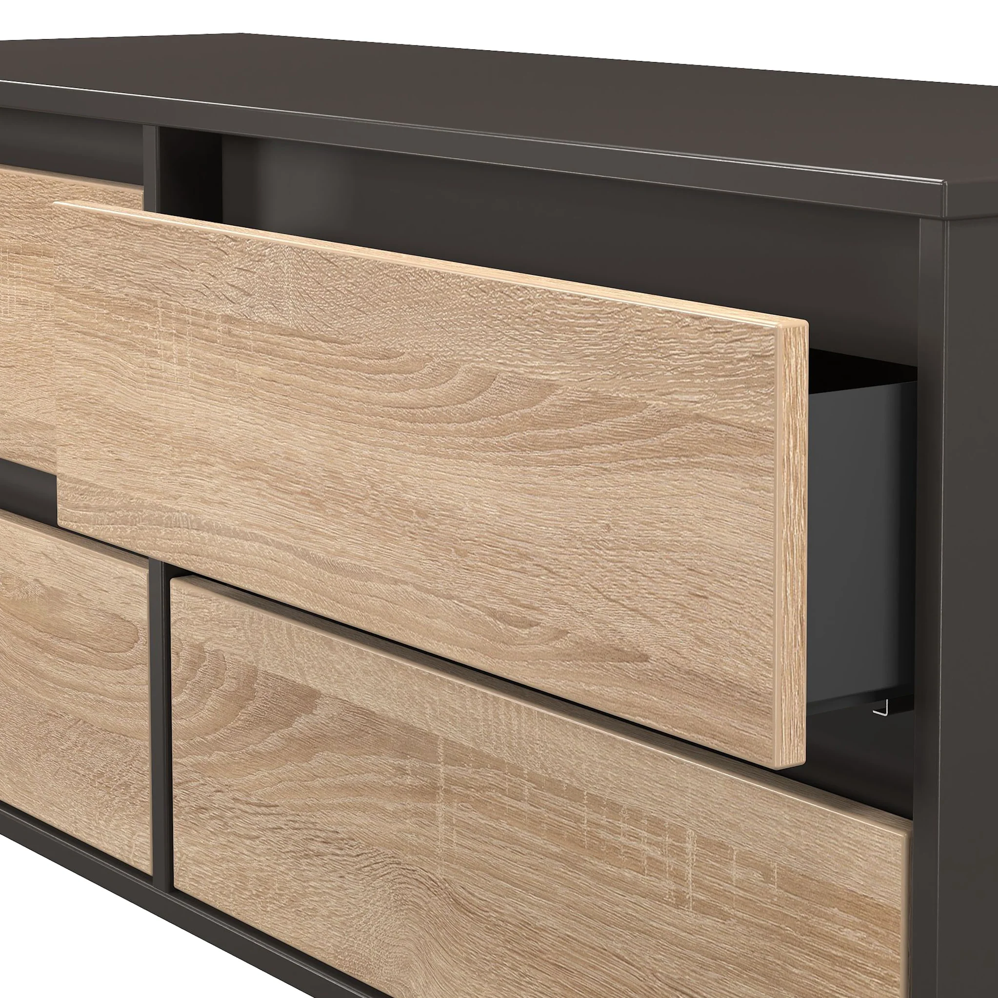 Axton 4 Drawer Low Storage Unit - Image 17