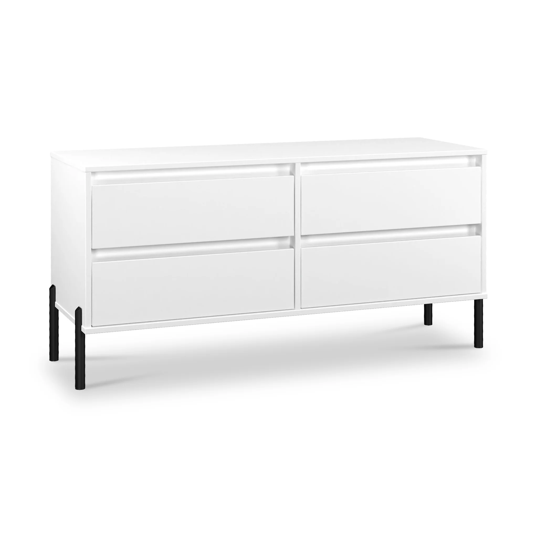 Axton 4 Drawer Low Storage Unit - Image 19