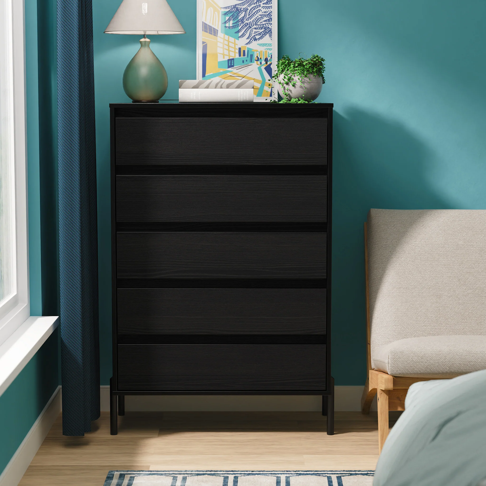 Axton 5 Drawer Chest - Image 8