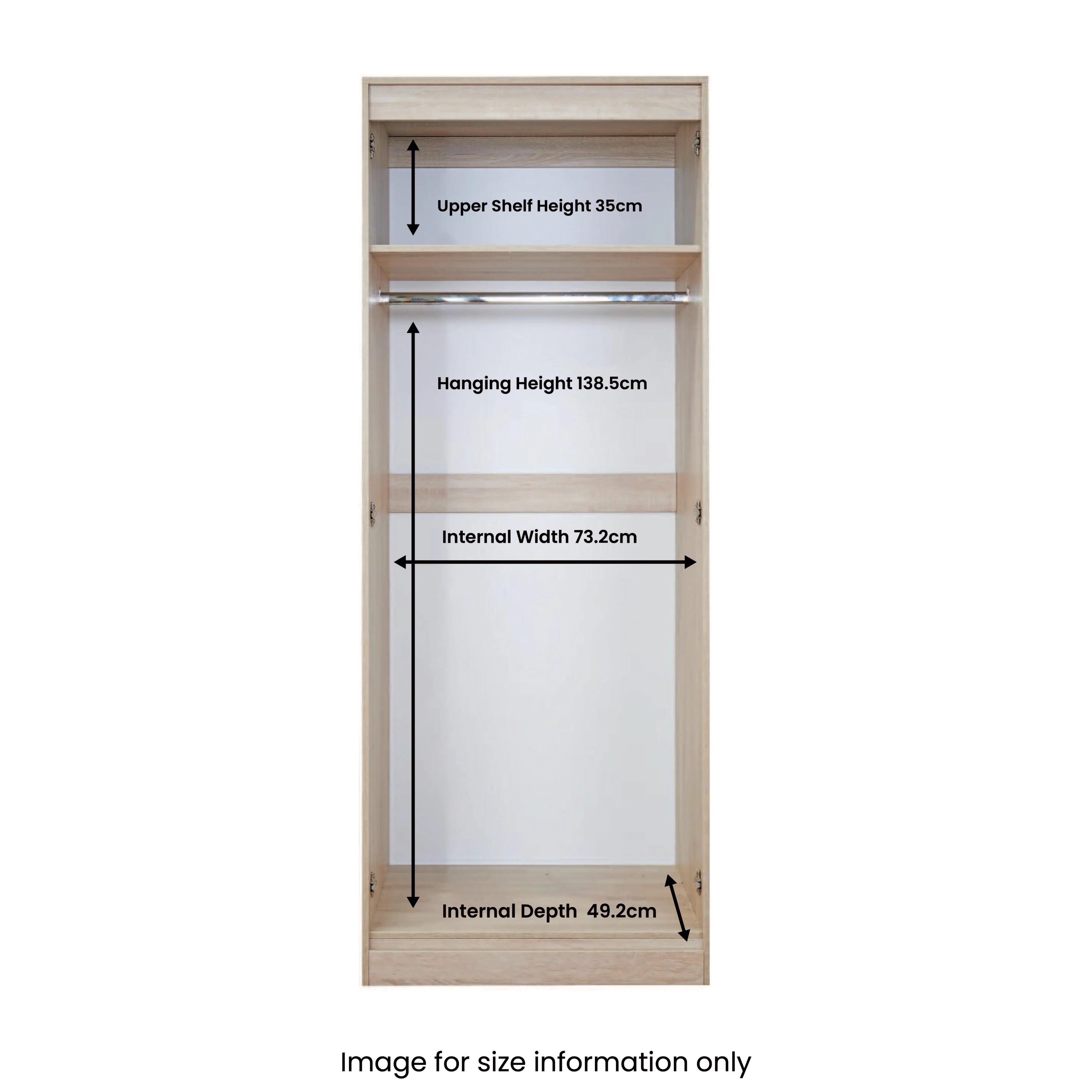 Henshaw Tall Double Wardrobe - Image 33