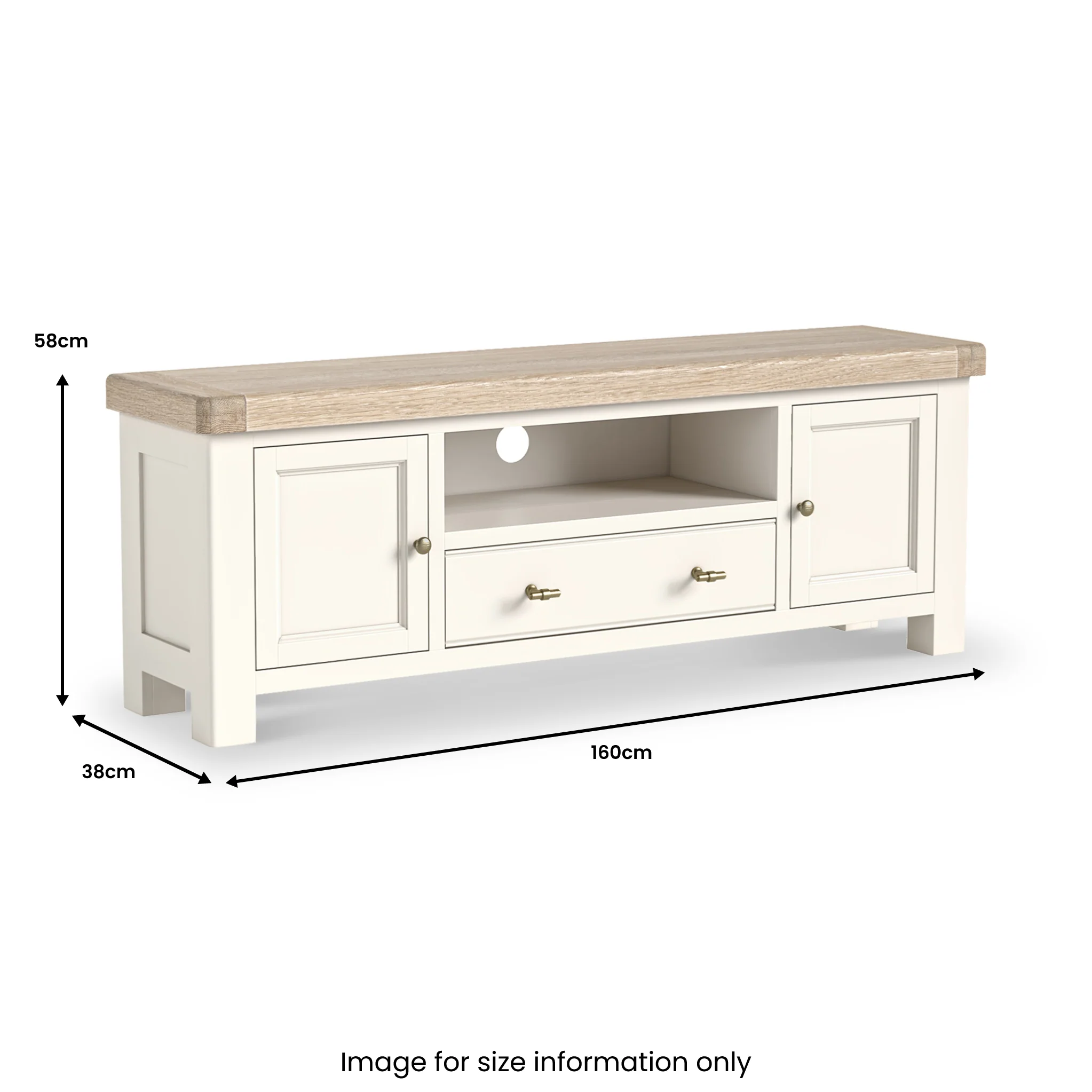 Belmont 160cm Large TV Unit - Image 5