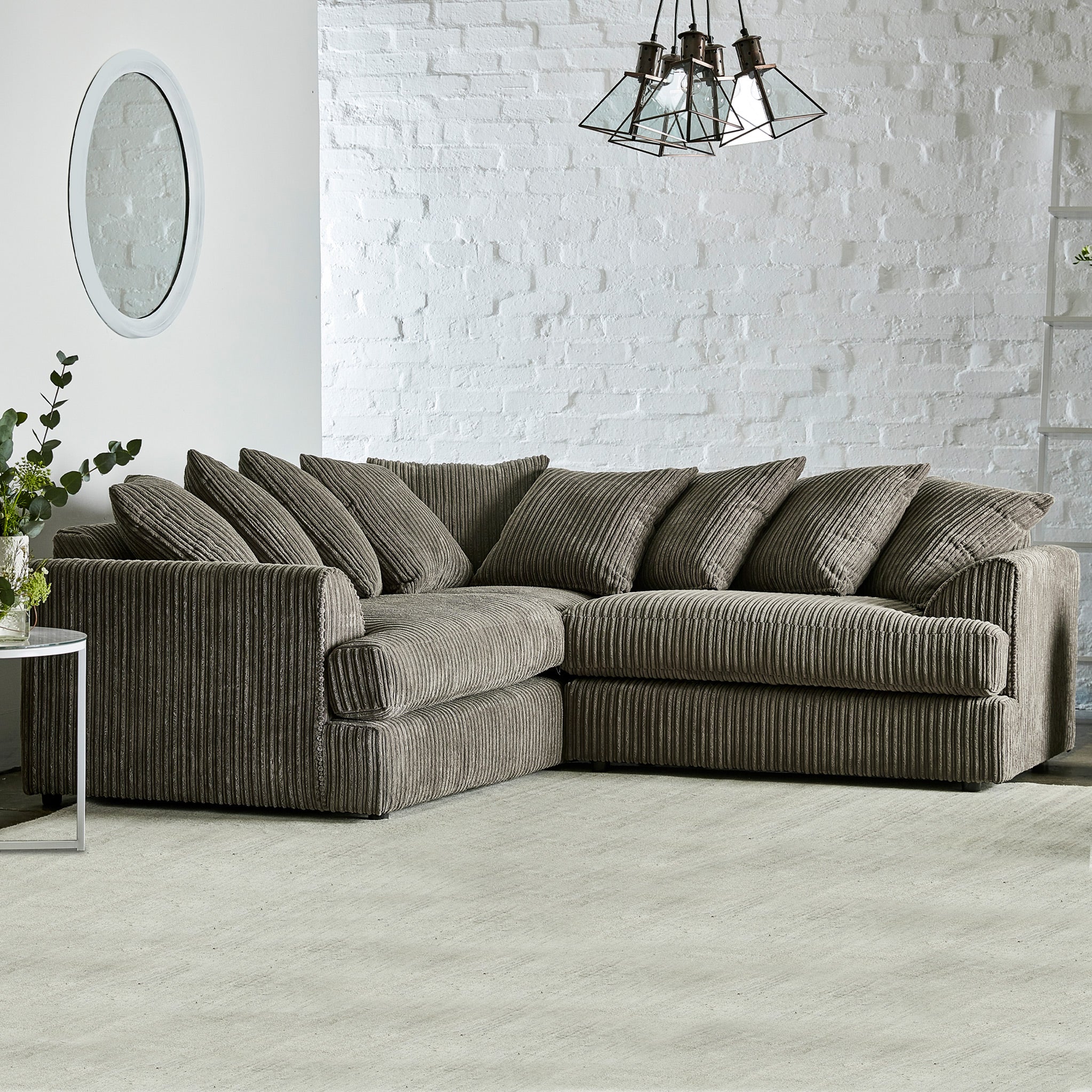 Bletchley Jumbo Cord Corner Sofa - Image 2