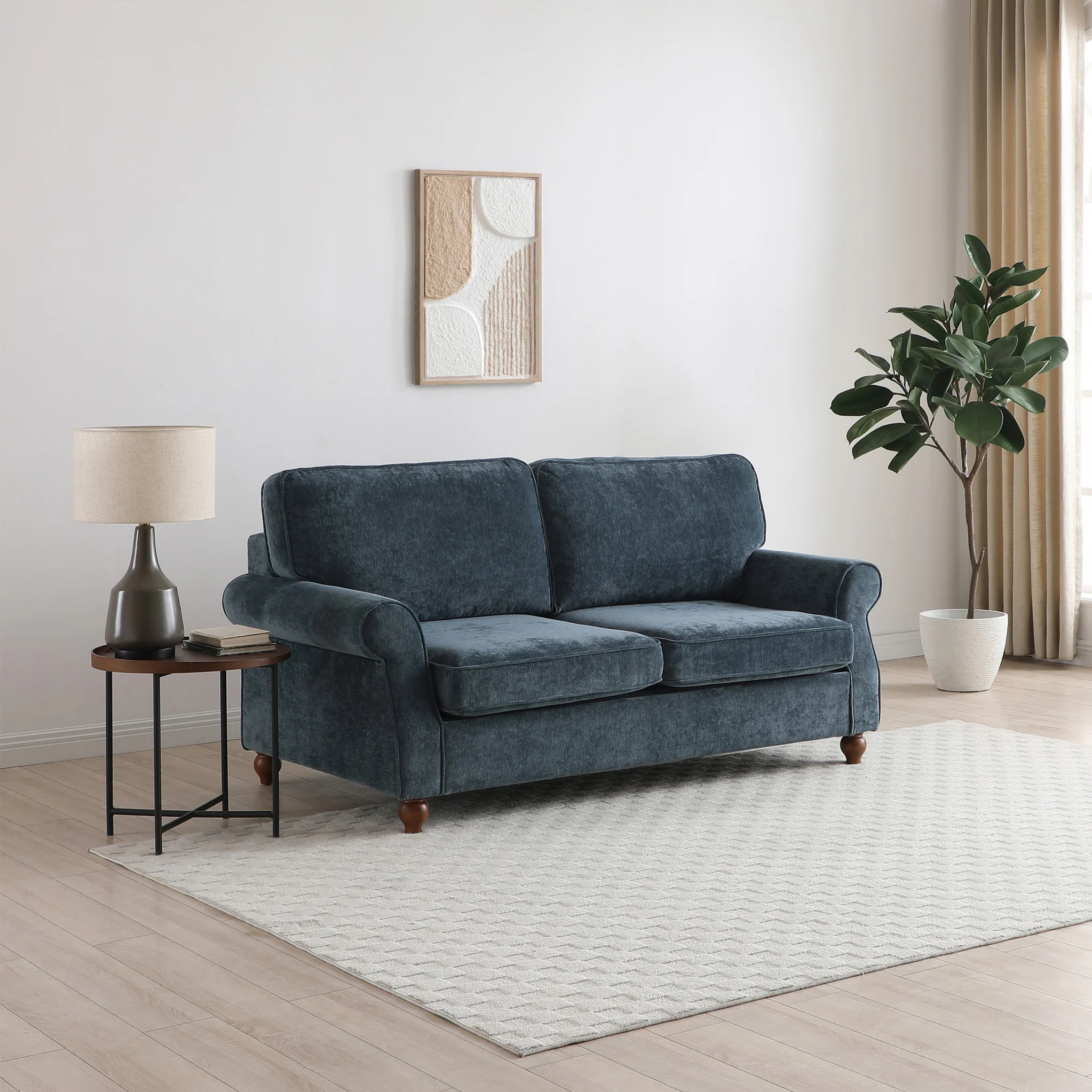 Blythe 2 Seater Sofa Bed With Foam Mattress - Image 12