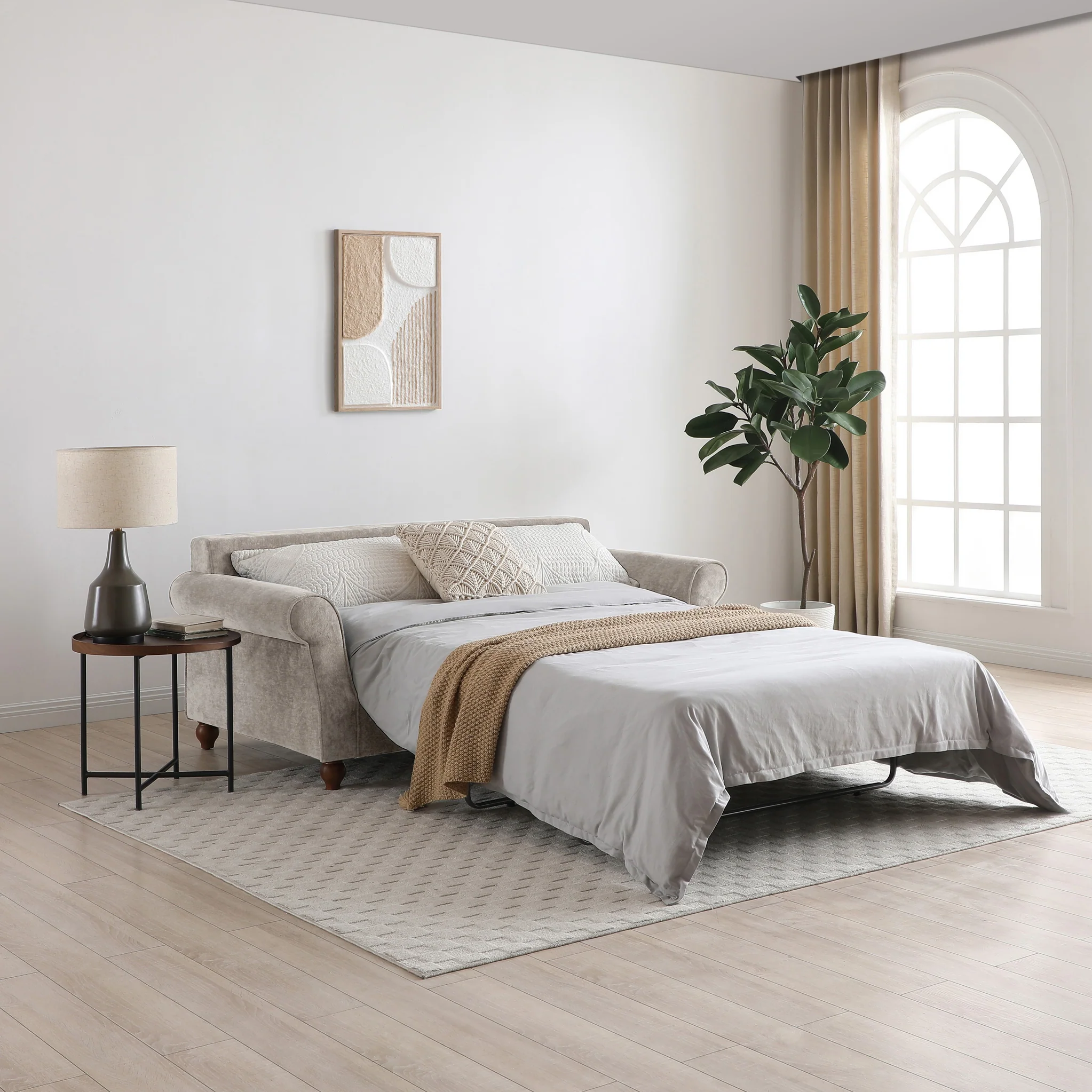 Blythe 2 Seater Sofa Bed With Foam Mattress - Image 19