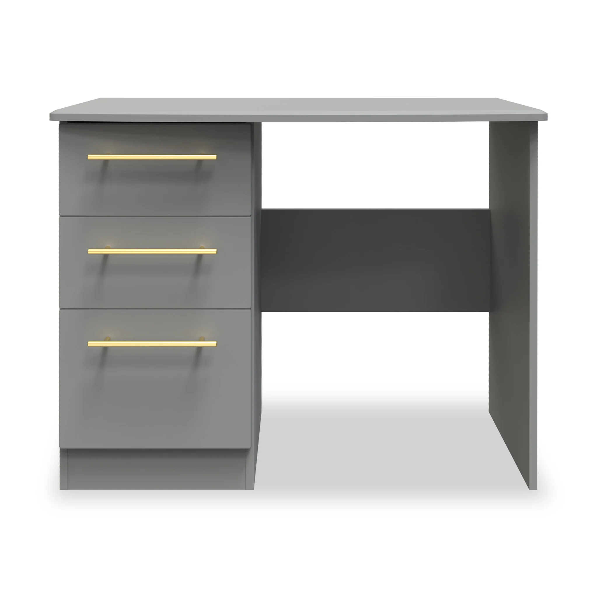 Bramham Grey 3 Drawer Dressing Table - Image 2