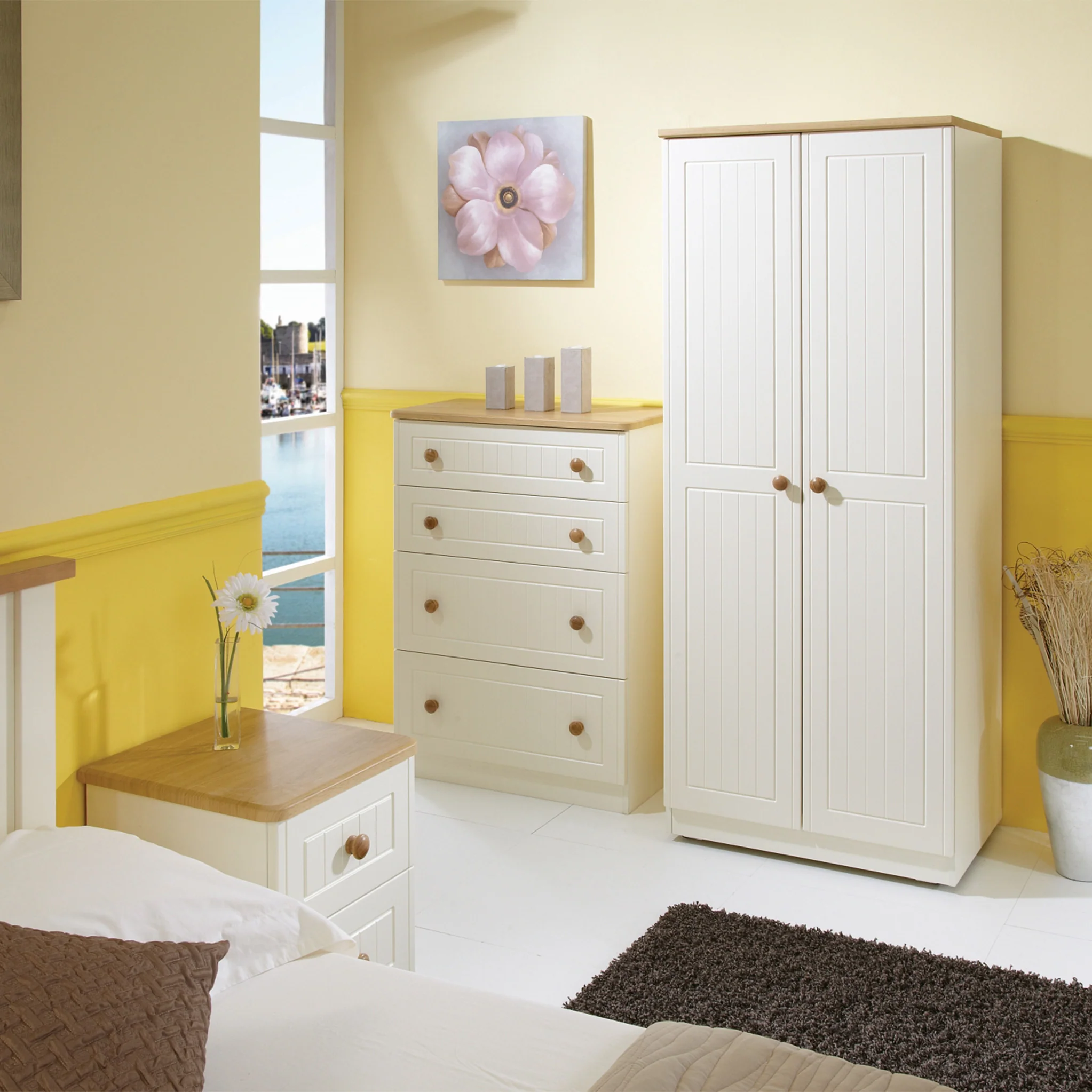 Brixham Cream 4 Drawer Deep Chest - Image 3