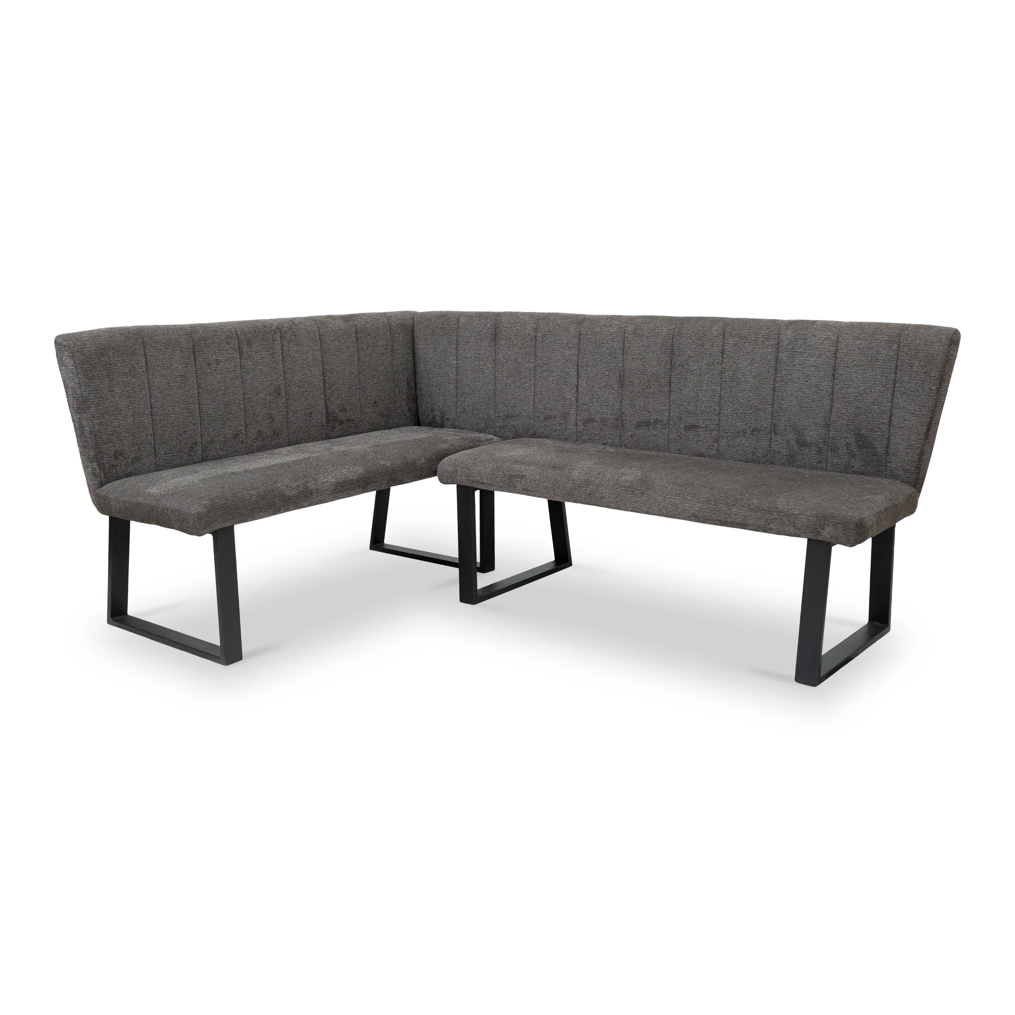 Camber Textured Fabric Corner Dining Bench