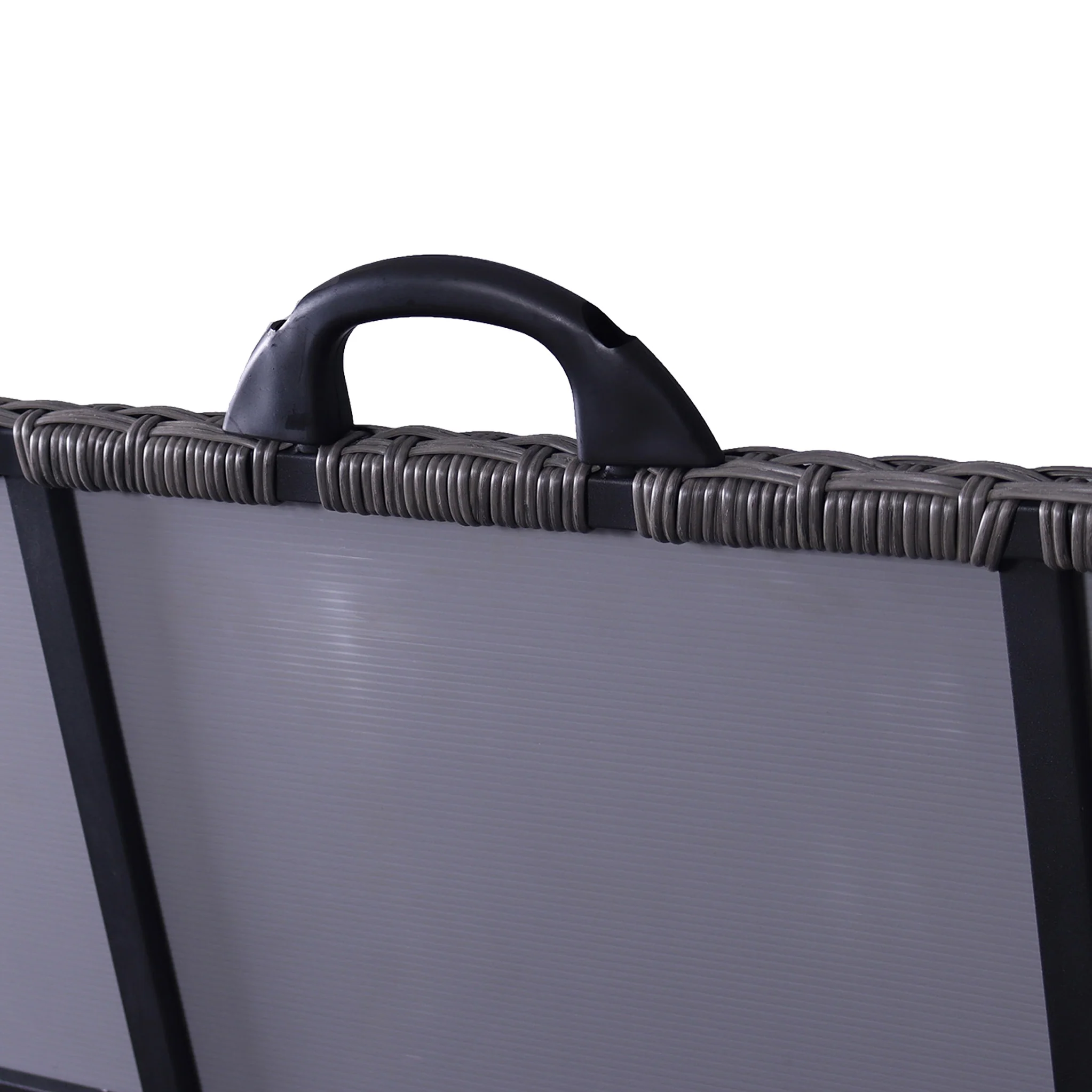 Charcoal Weave 826L Cushion Storage Box with Gas Lift - Image 9