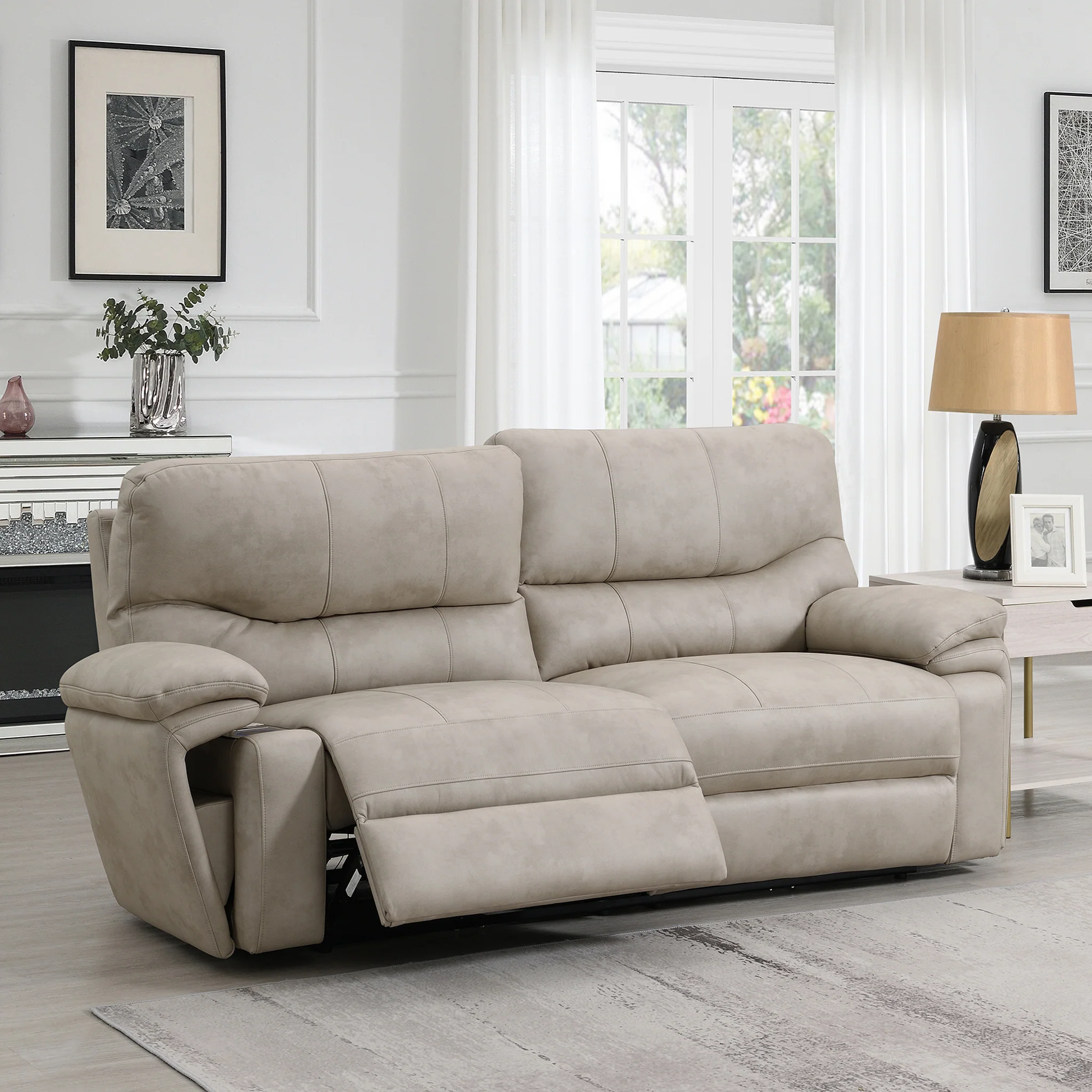 Cooper Tech Dual Power Recliner 3 Seater Sofa - Image 2