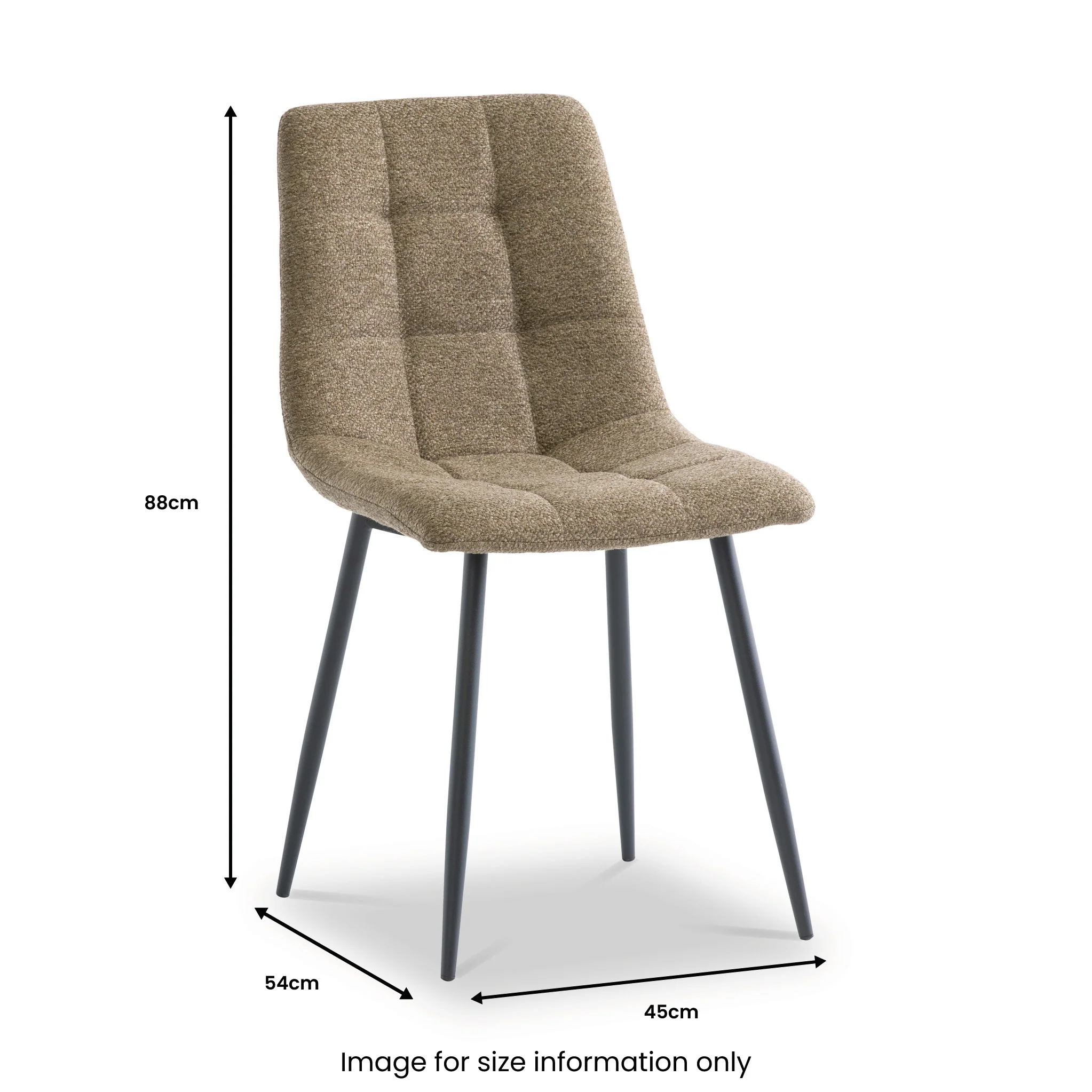 Edie Quilted Back Dining Chair - Image 8