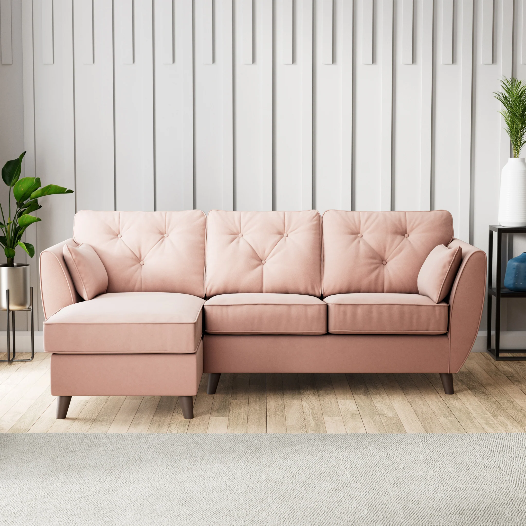 Edison Velvet Chaise Sofa - Image 35