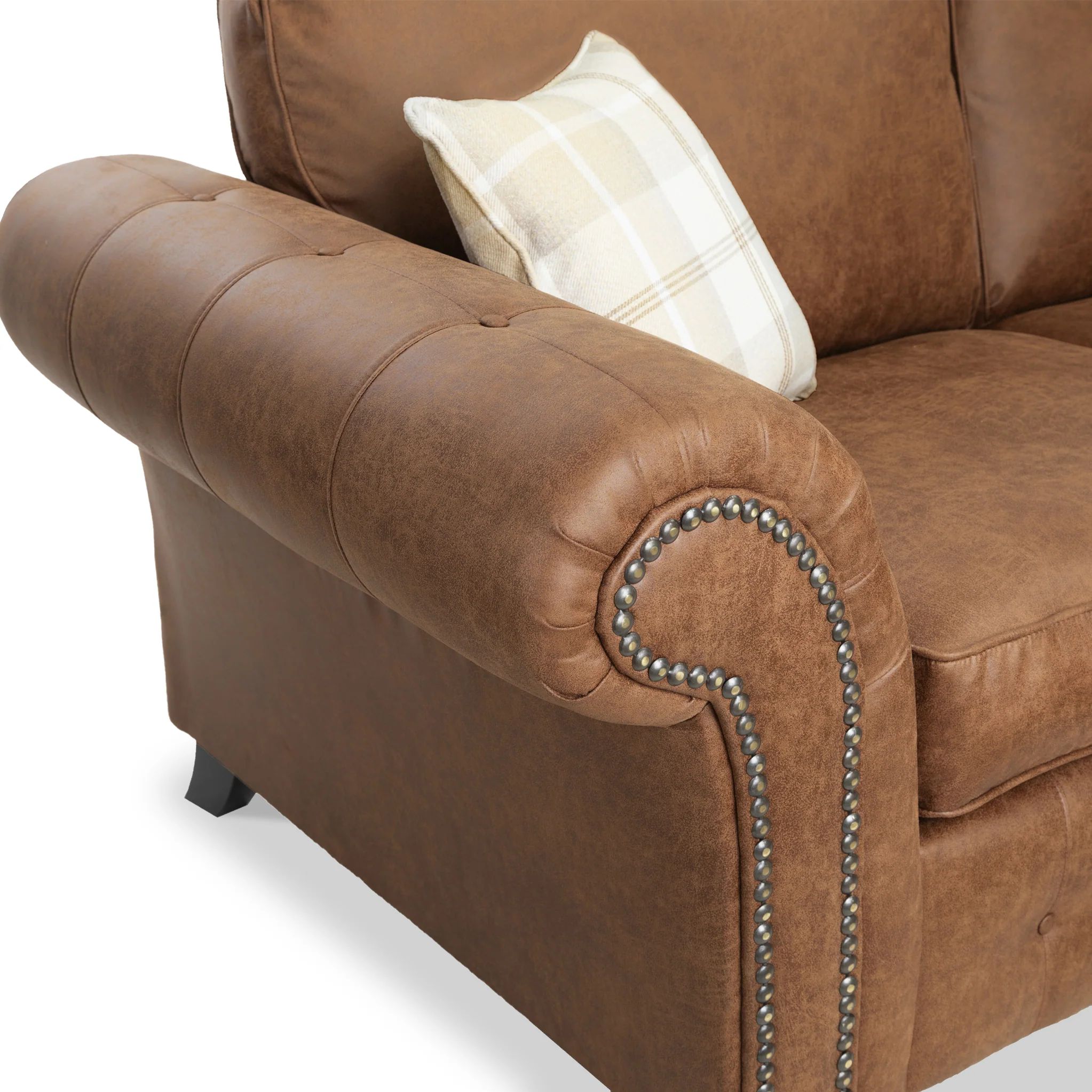 Edward Faux Leather Corner Sofa - Image 31