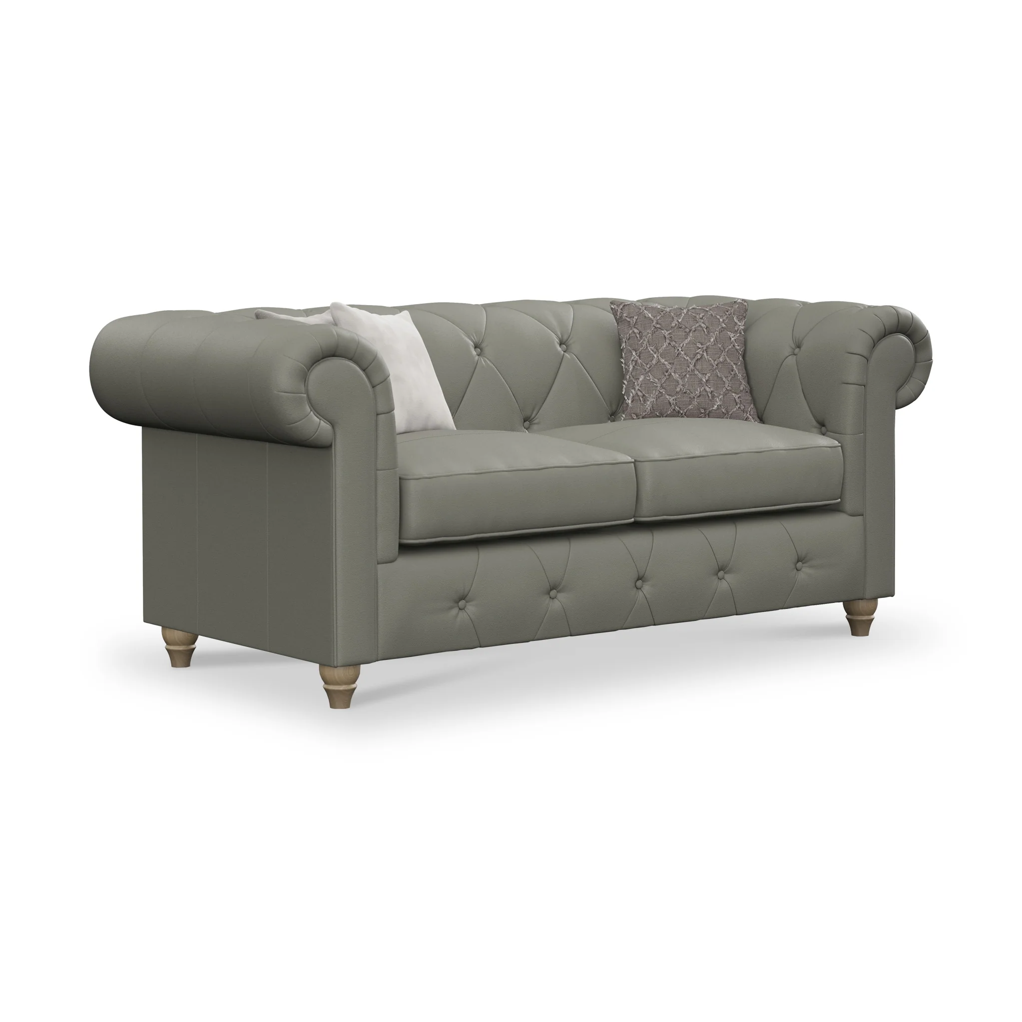 Everett Leather 2 Seater Sofa - Image 48