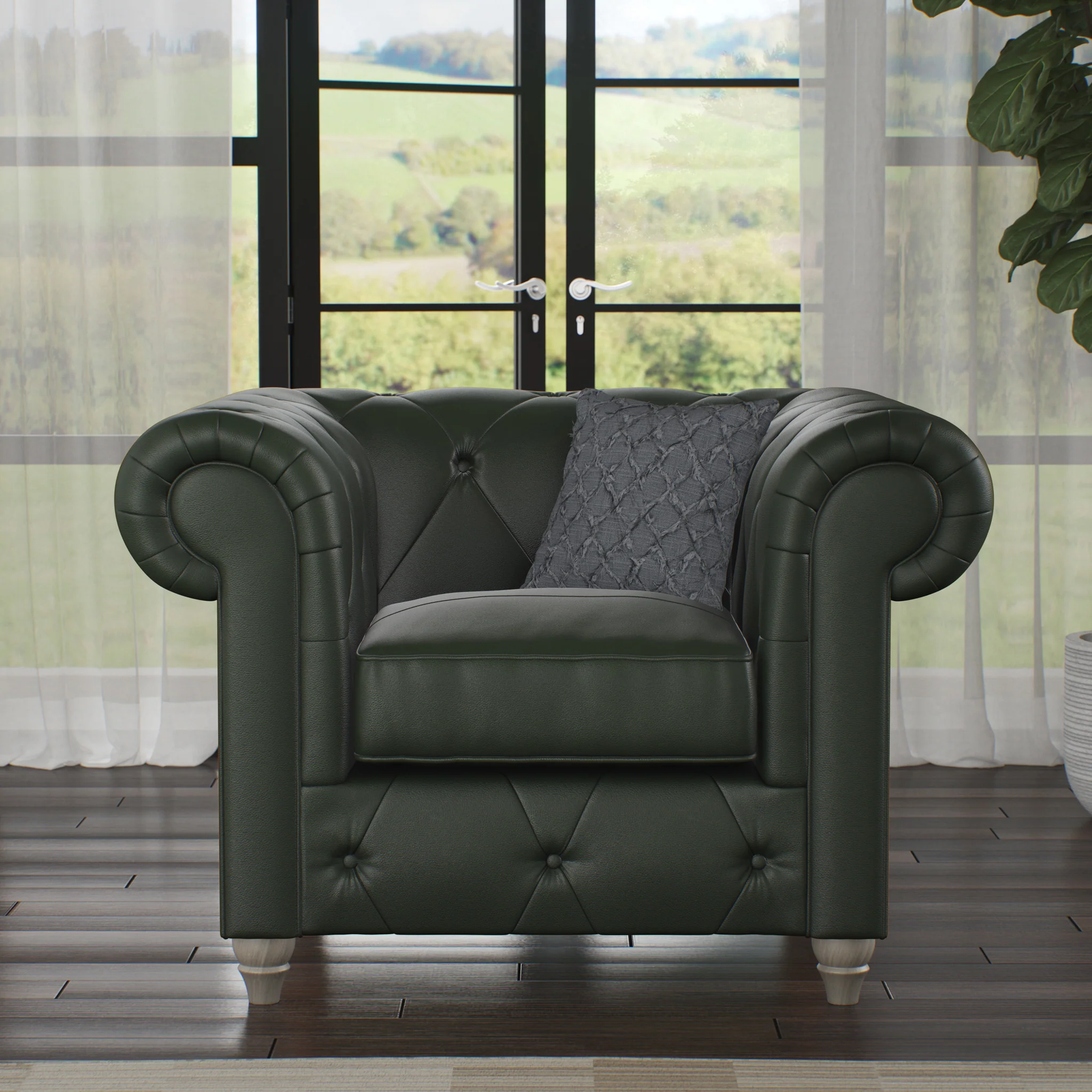 Everett Leather Armchair - Image 29