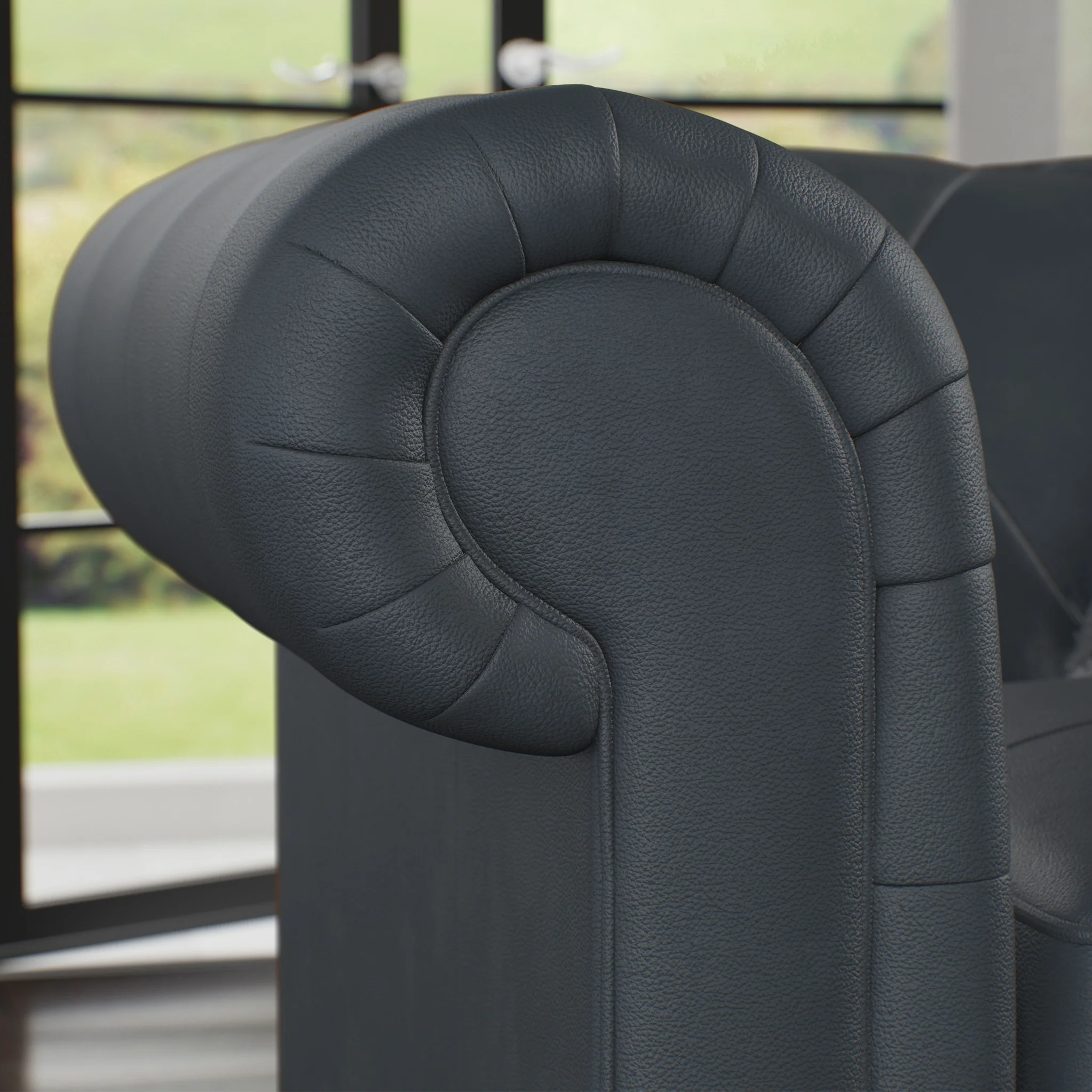 Everett Leather Armchair - Image 9