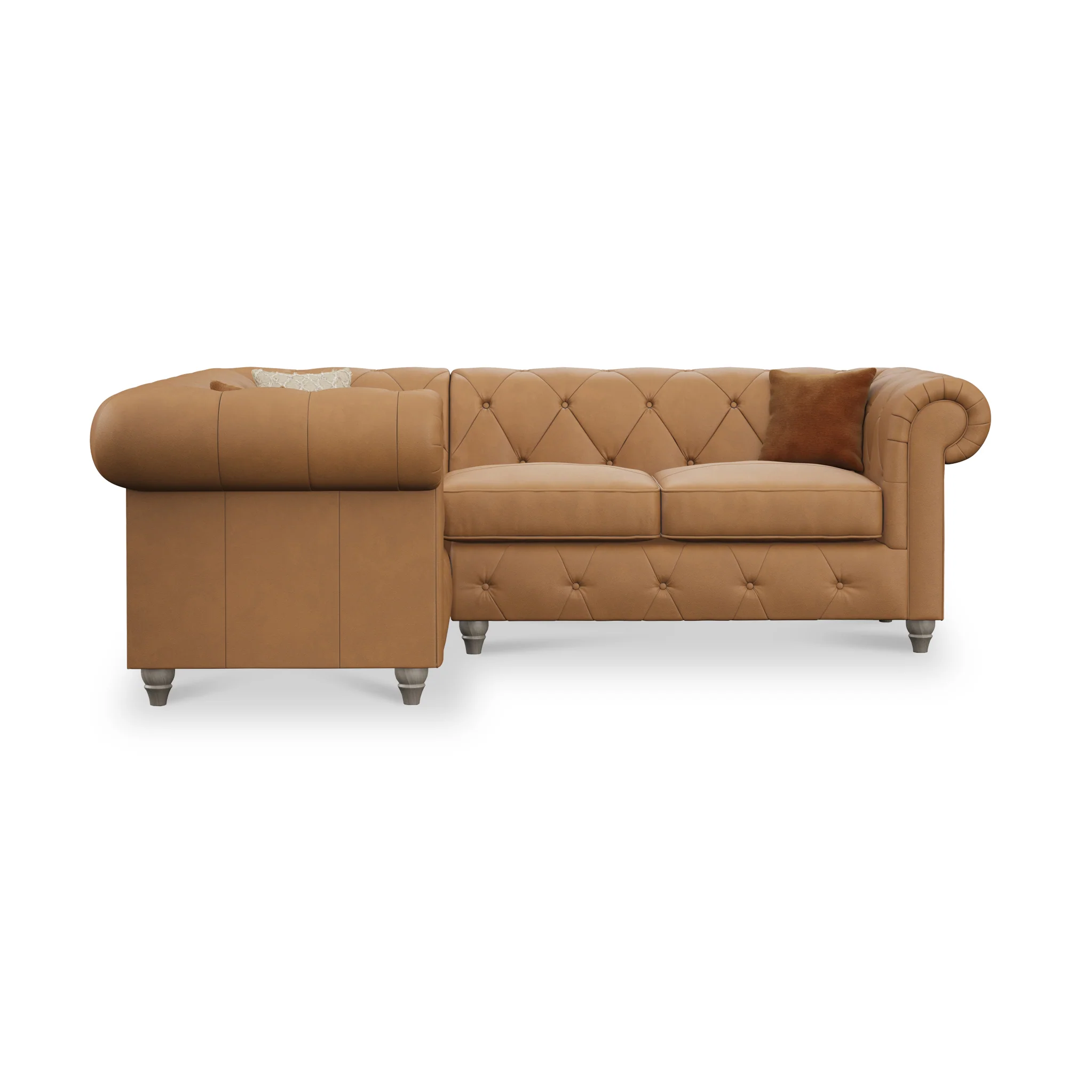 Everett Leather Corner Sofa - Image 92