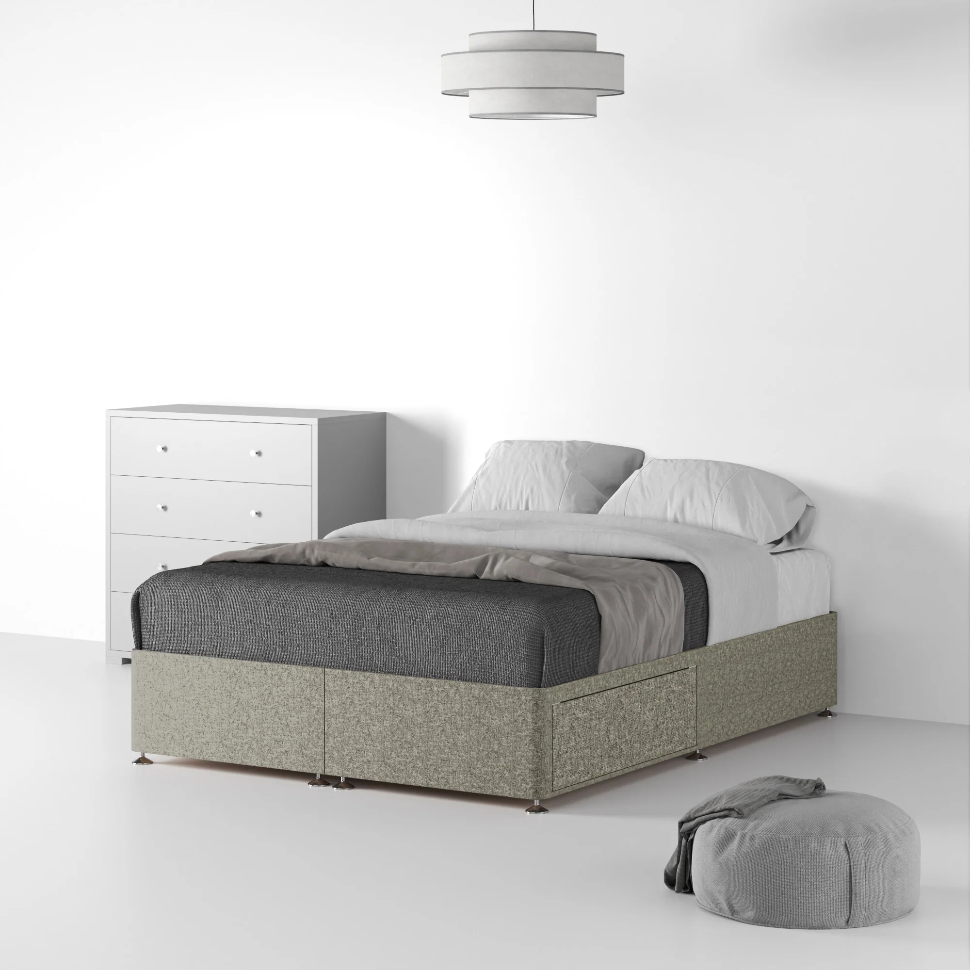 Farrow Linen Divan Bed Base - Image 19