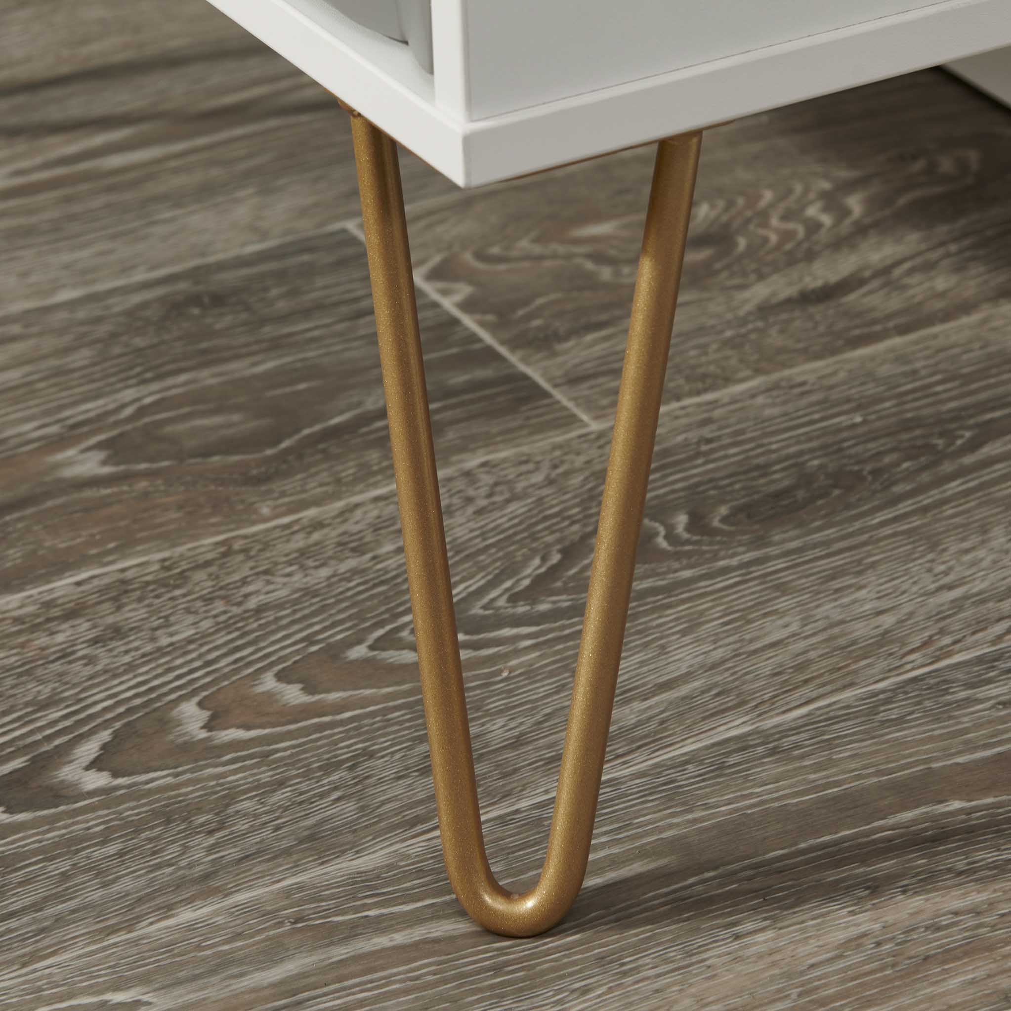 Geo 2 Drawer Utility with Gold Hairpin Legs - Image 17