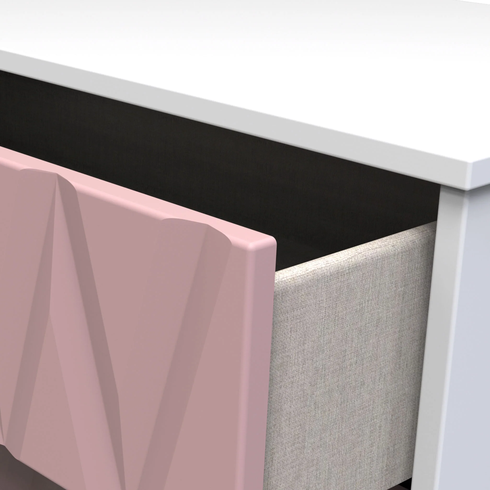 Geo 3 Drawer TV Unit with Gold Hairpin Legs - Image 15