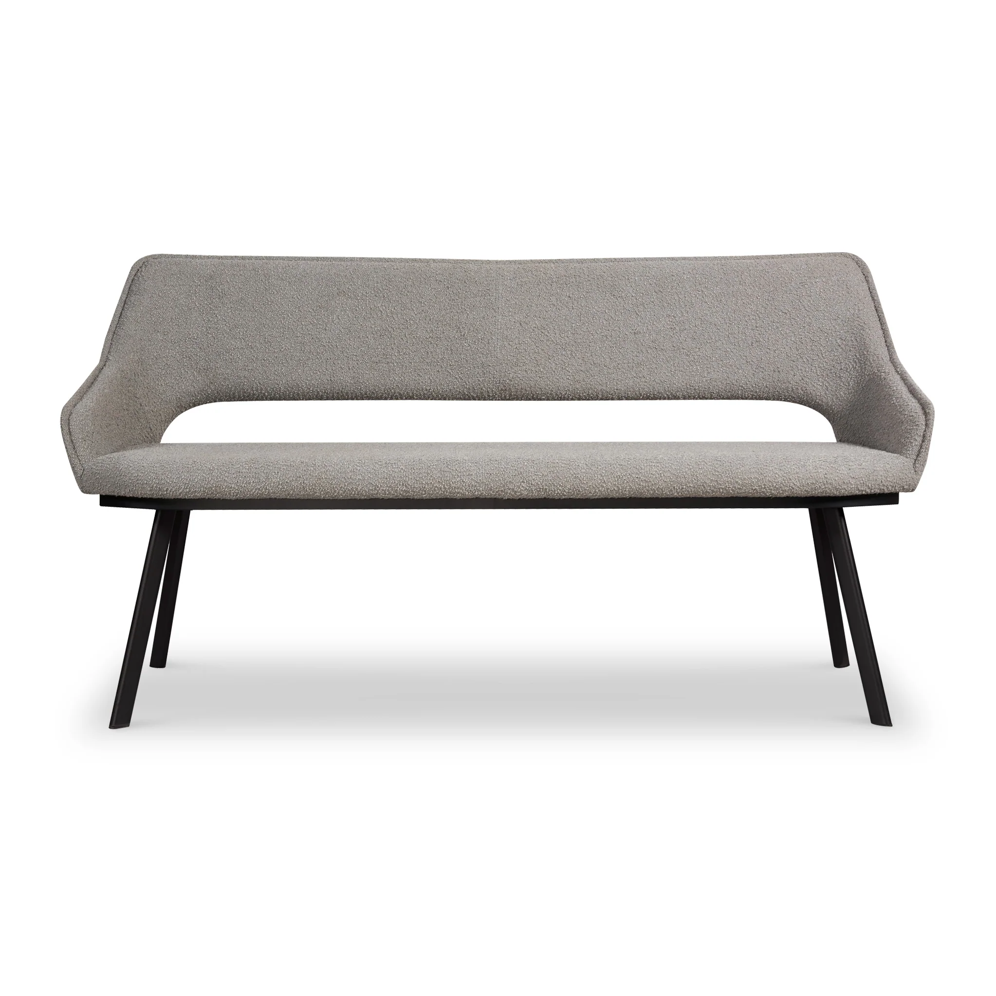 Harley Light Grey Boucle Dining Bench - Image 2
