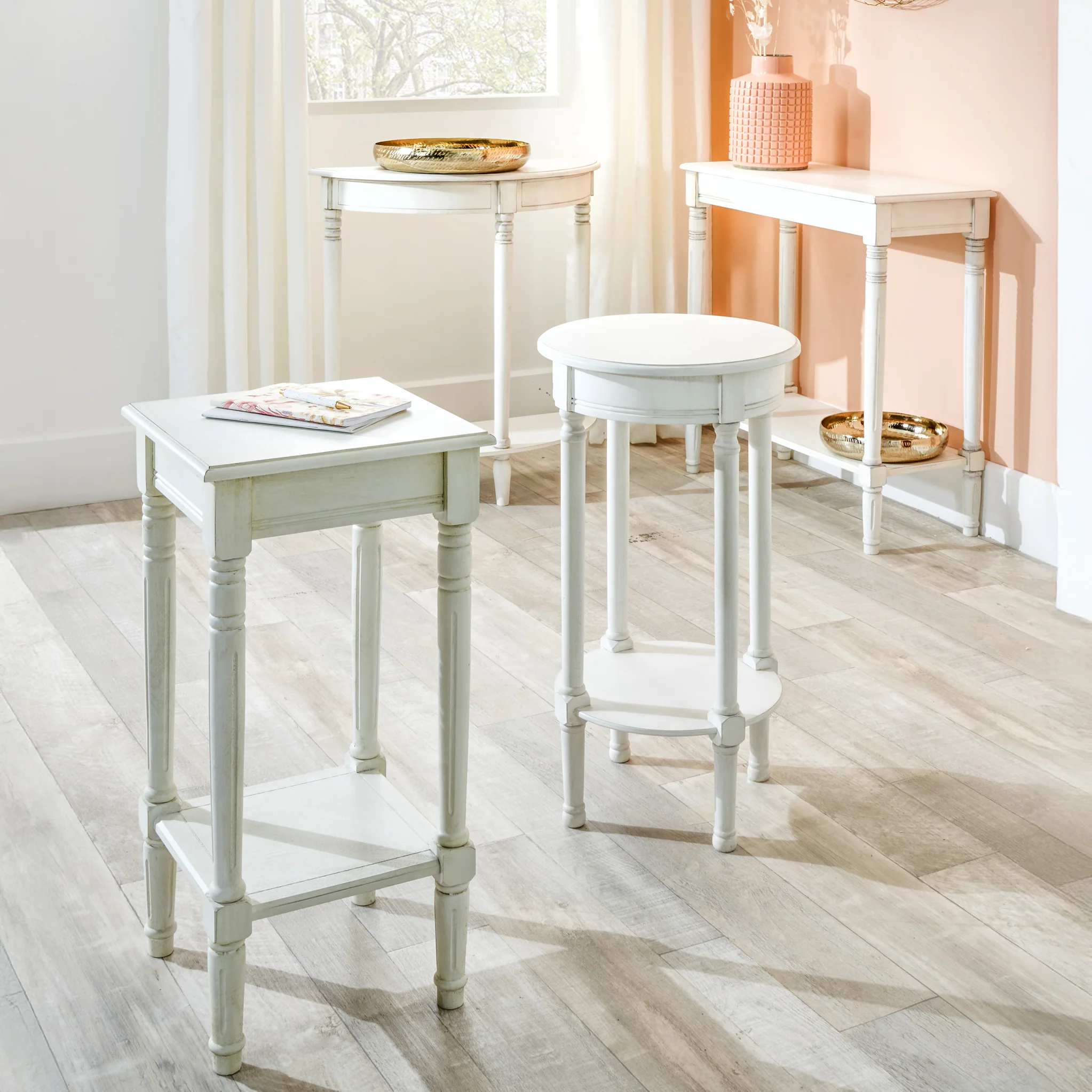 Heritage Pine Square Side Table - Image 11