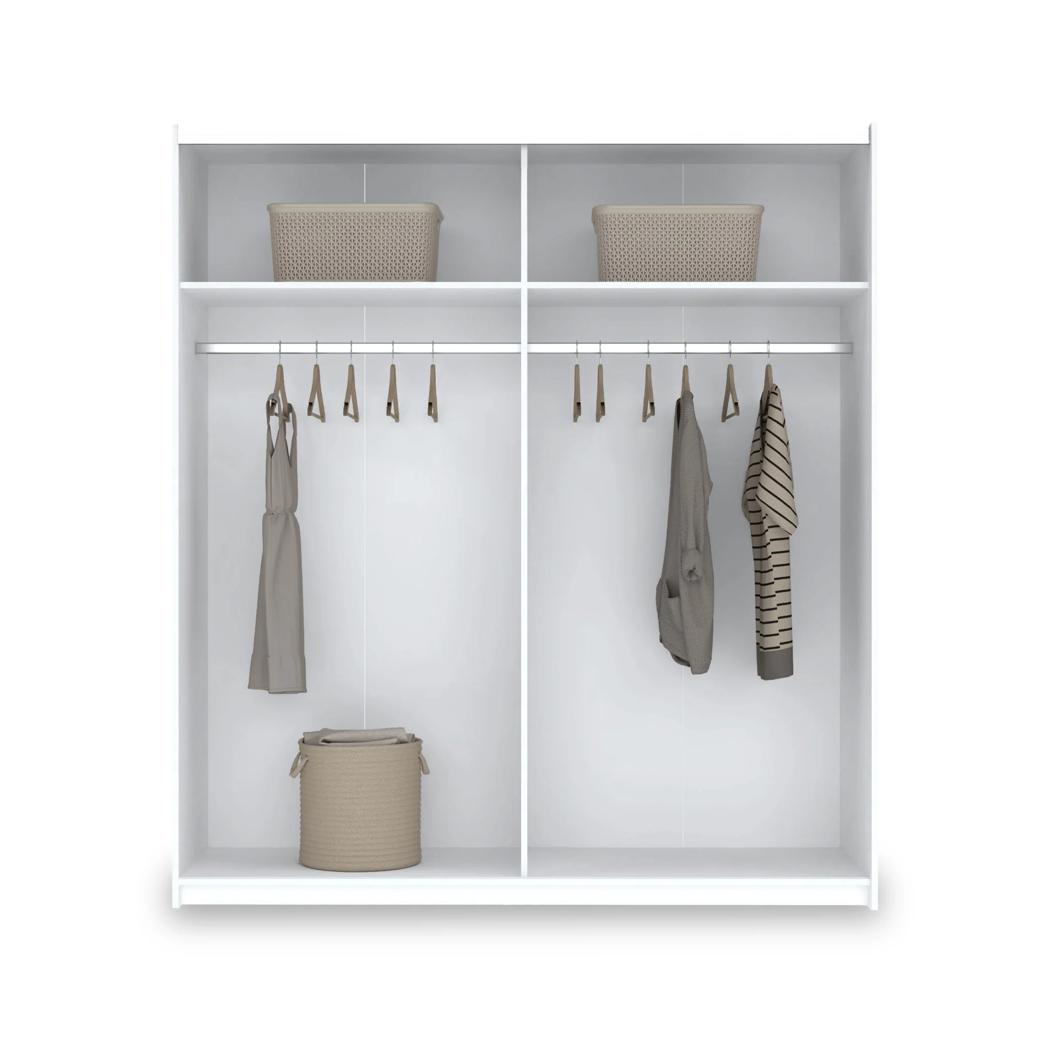 Holland 180cm Sliding 1/2 Mirror Double Wardrobe - Image 8