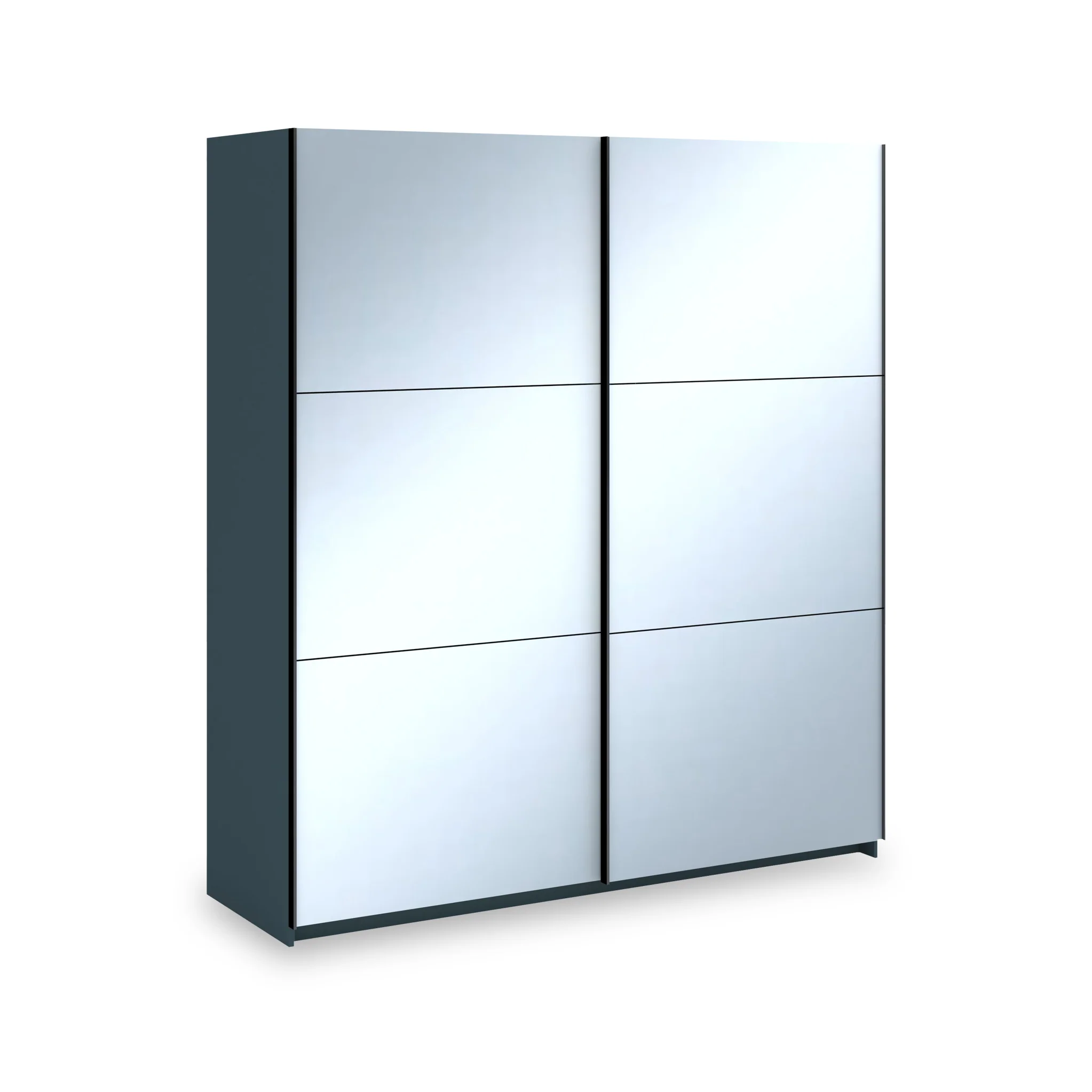 Holland 180cm Sliding Full Mirror Double Wardrobe