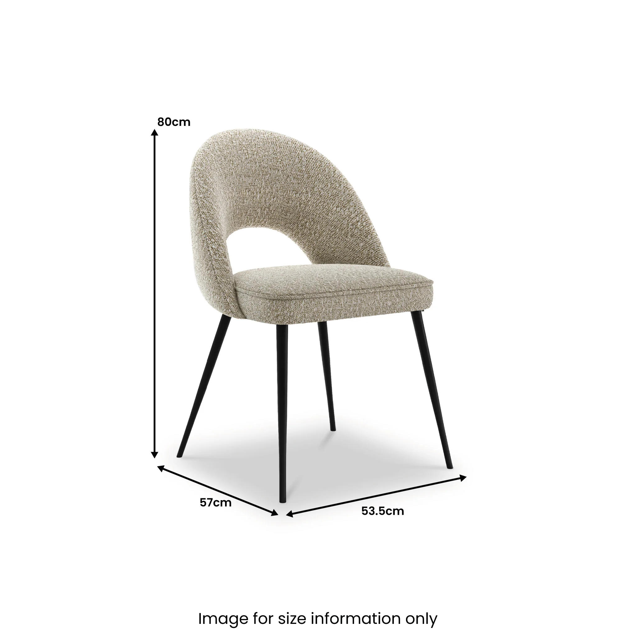 Hughes Boucle Dining Chair - Image 5