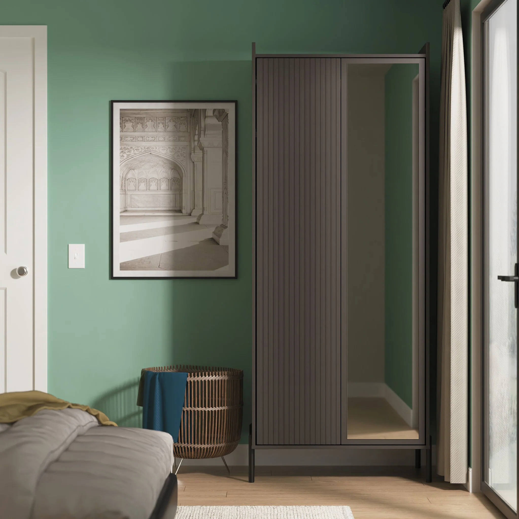 Kenton Double Mirrored Wardrobe - Image 9