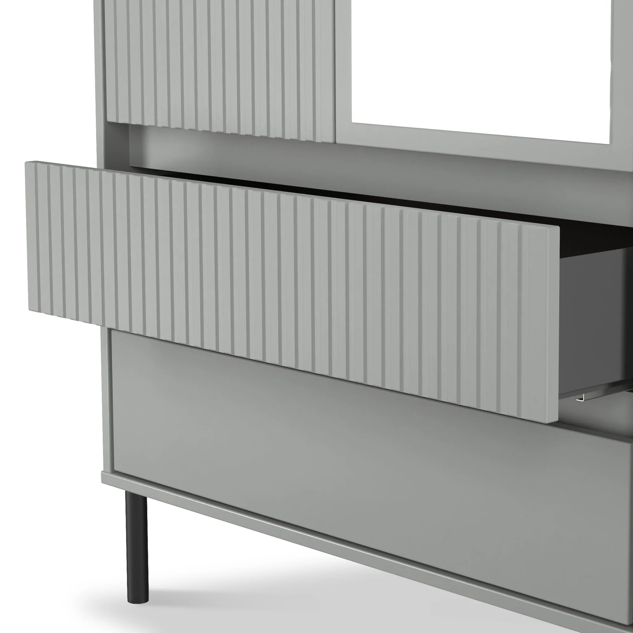 Kenton Double Mirrored Wardrobe With Drawers - Image 8