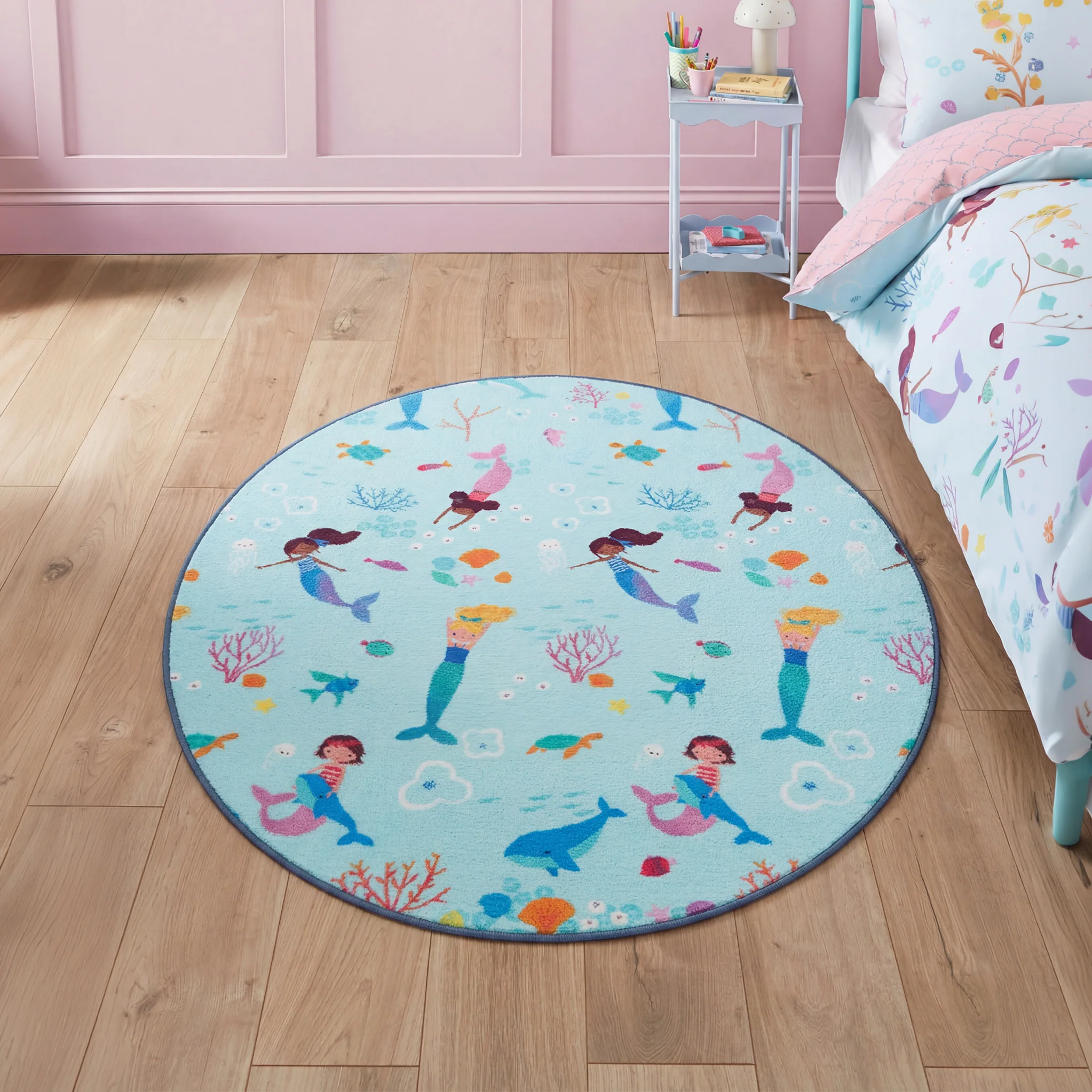 Kids Mermaid Washable Rug - Image 9