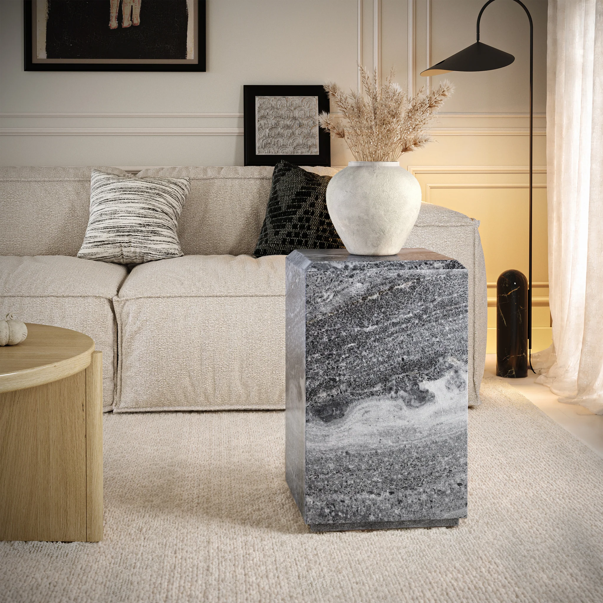 Langham Marble Block Side Table - Image 7