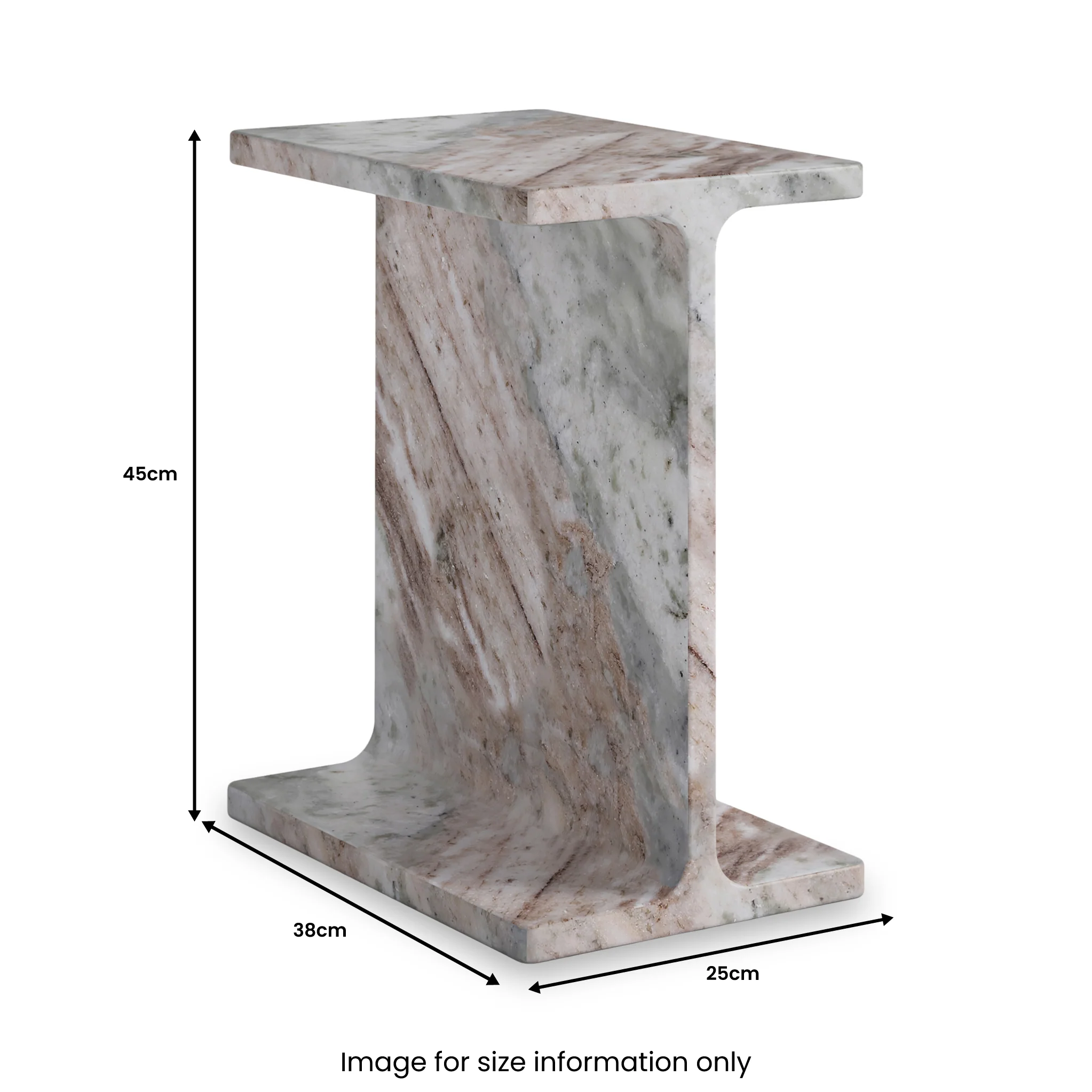 Langham Marble T Side Table - Image 25