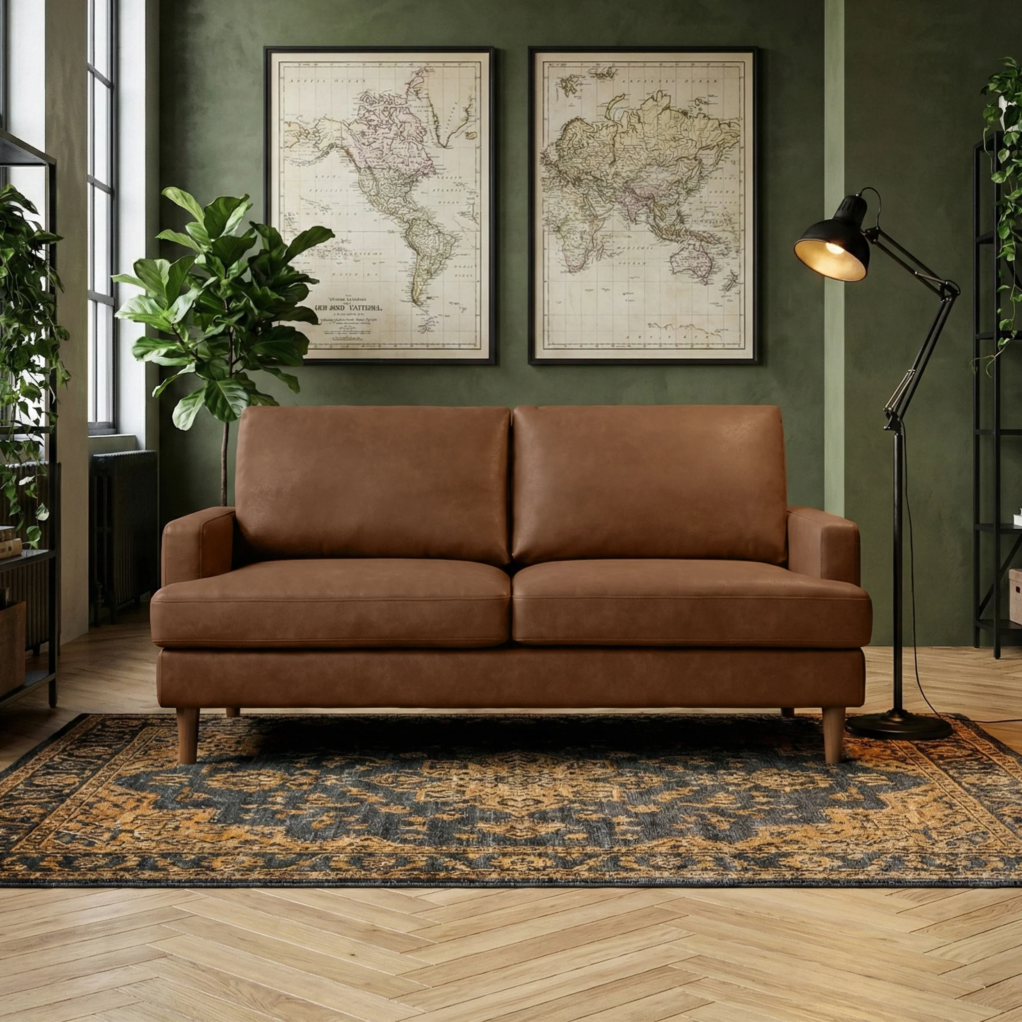 Max Faux Leather 3 Seater Sofa - Image 18