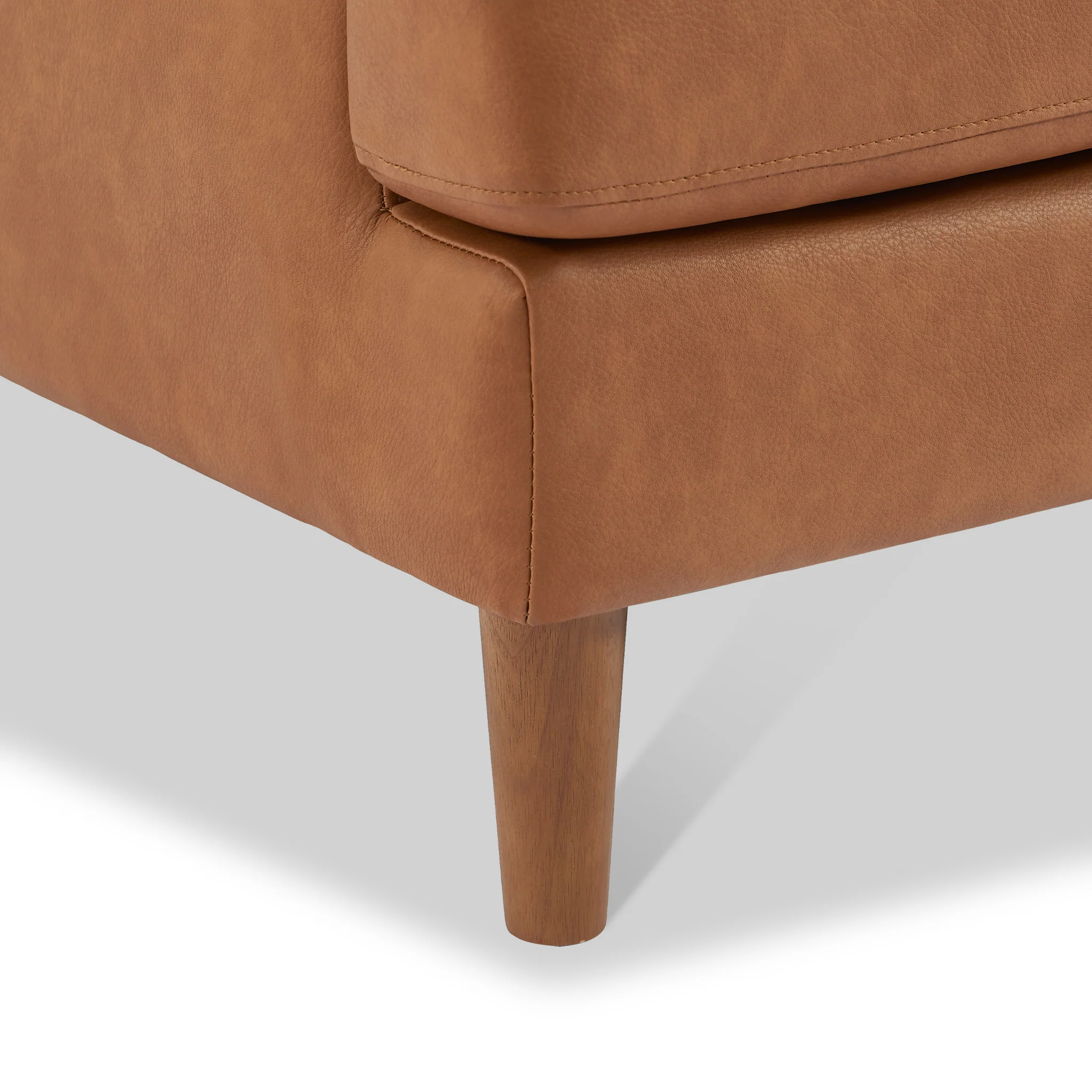 Max Faux Leather 3 Seater Sofa - Image 8