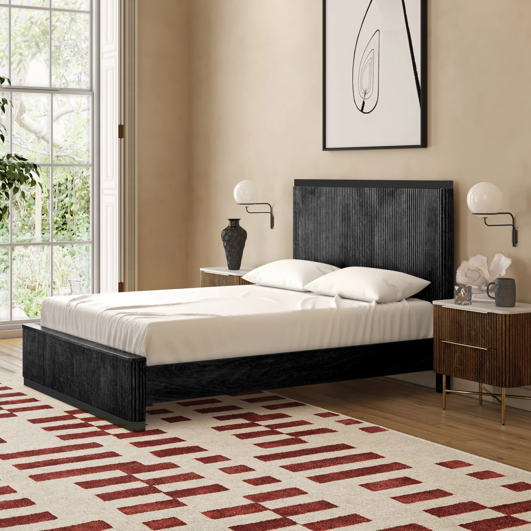Milo Mango Fluted Bed