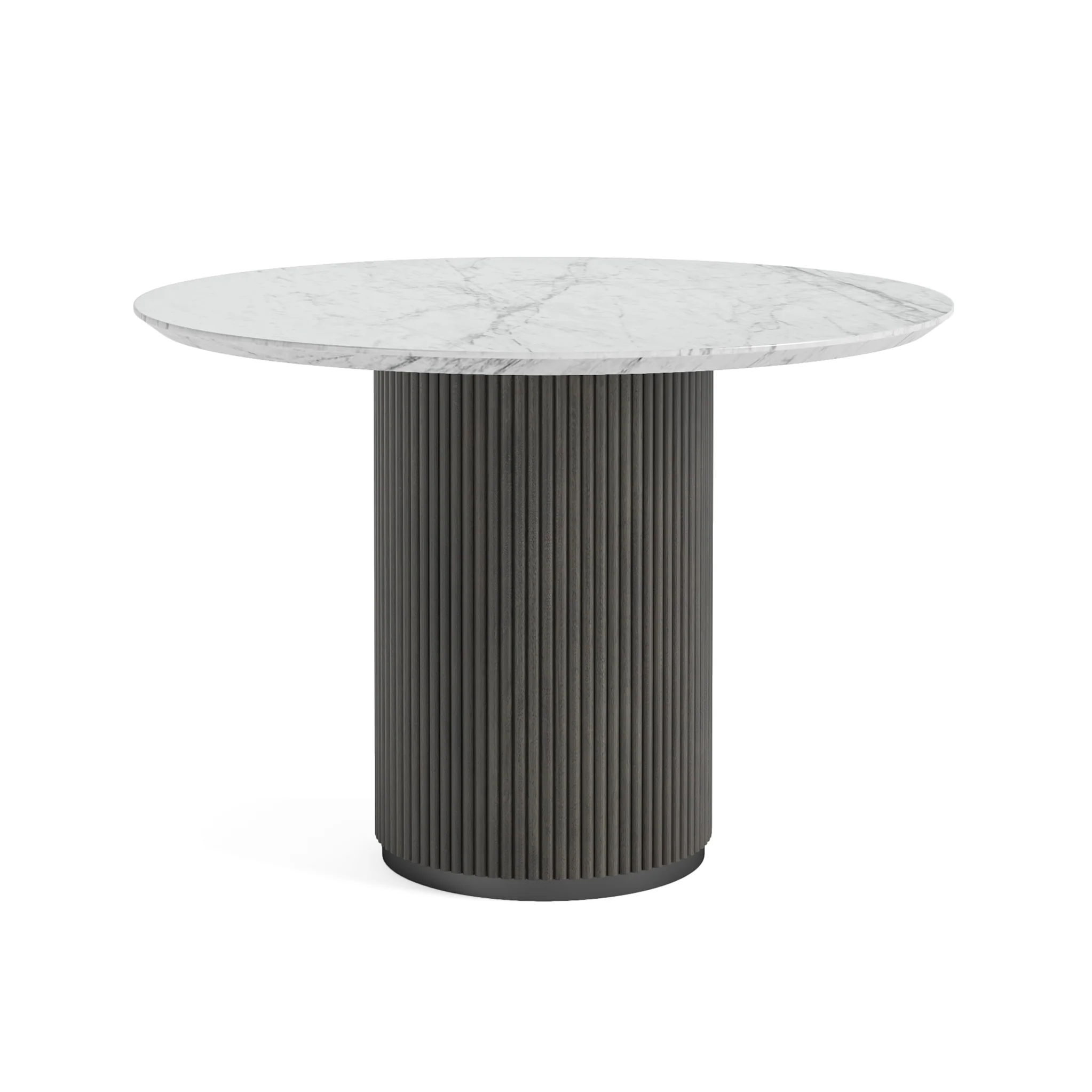 Milo Mango Round Fluted Dining Table - Image 7