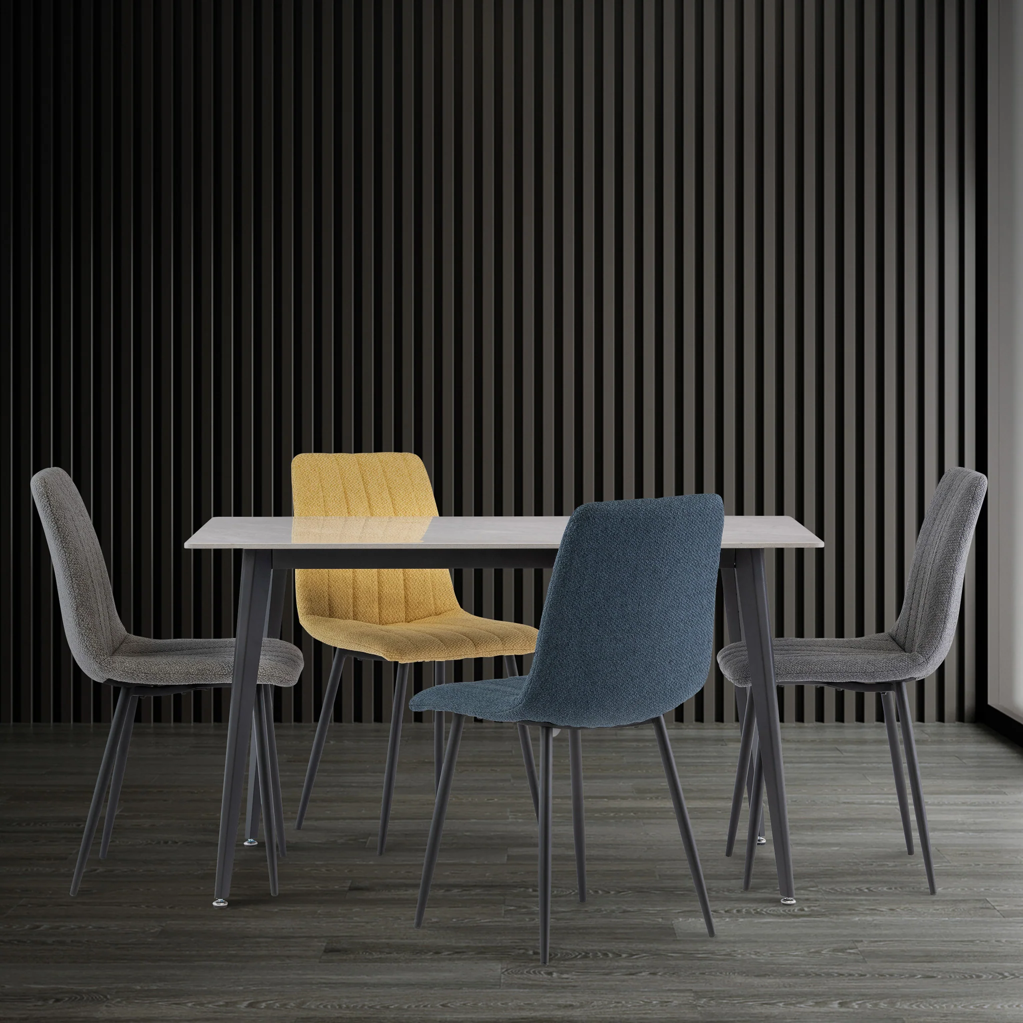 Owen Grey Sintered Stone Dining Table - Image 2