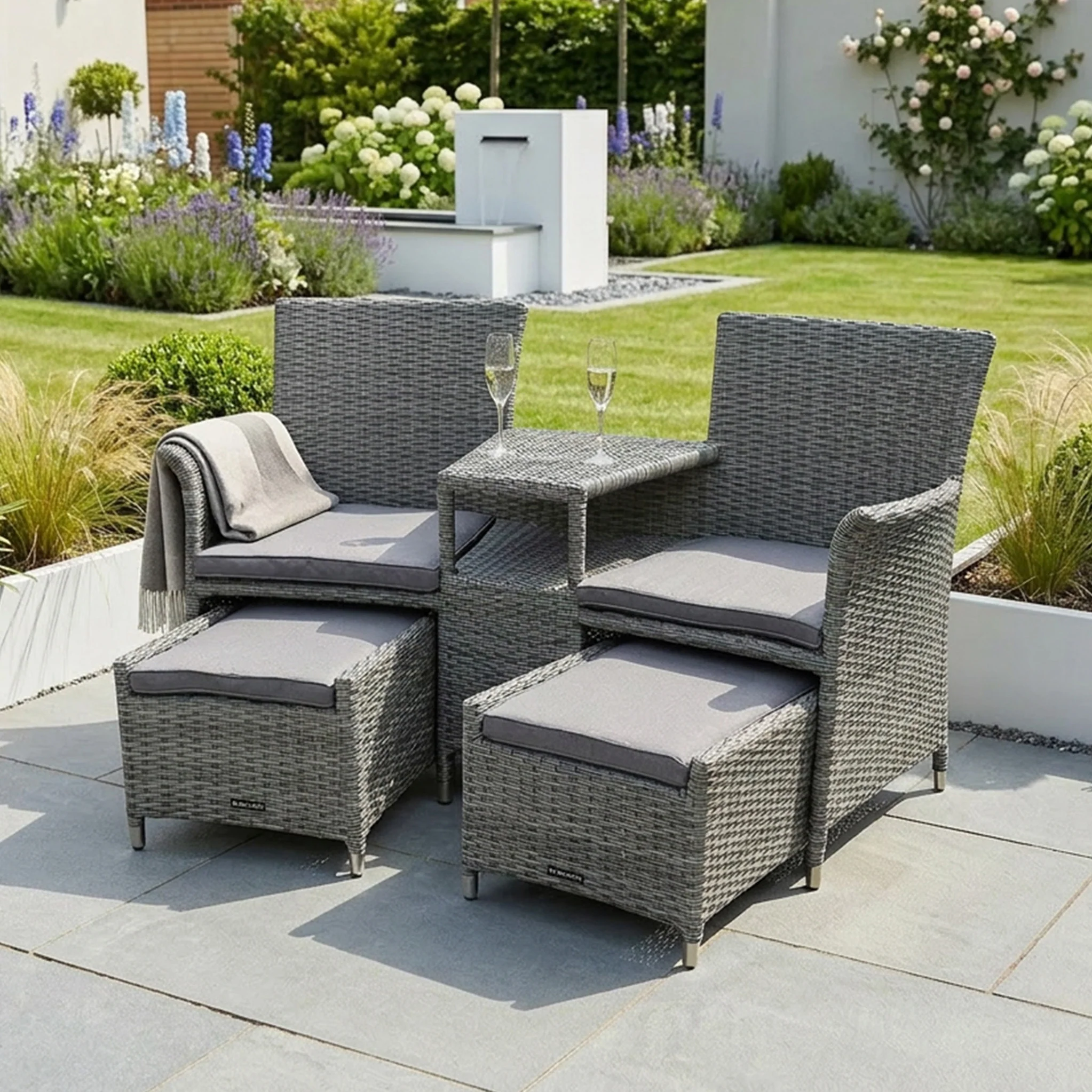 Paris Lux Rattan Companion Set - Image 2