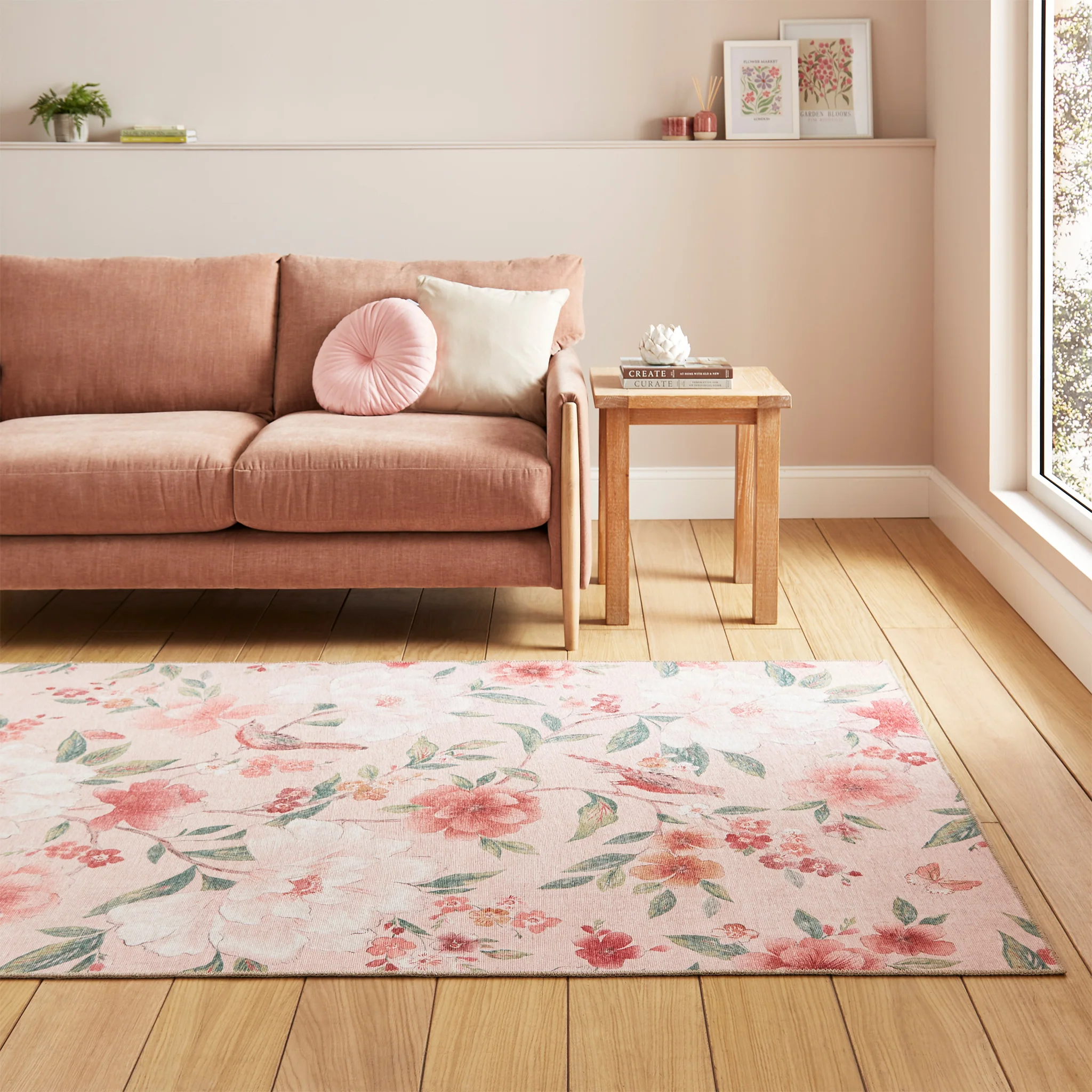 Pippa Floral Washable Rug - Image 25