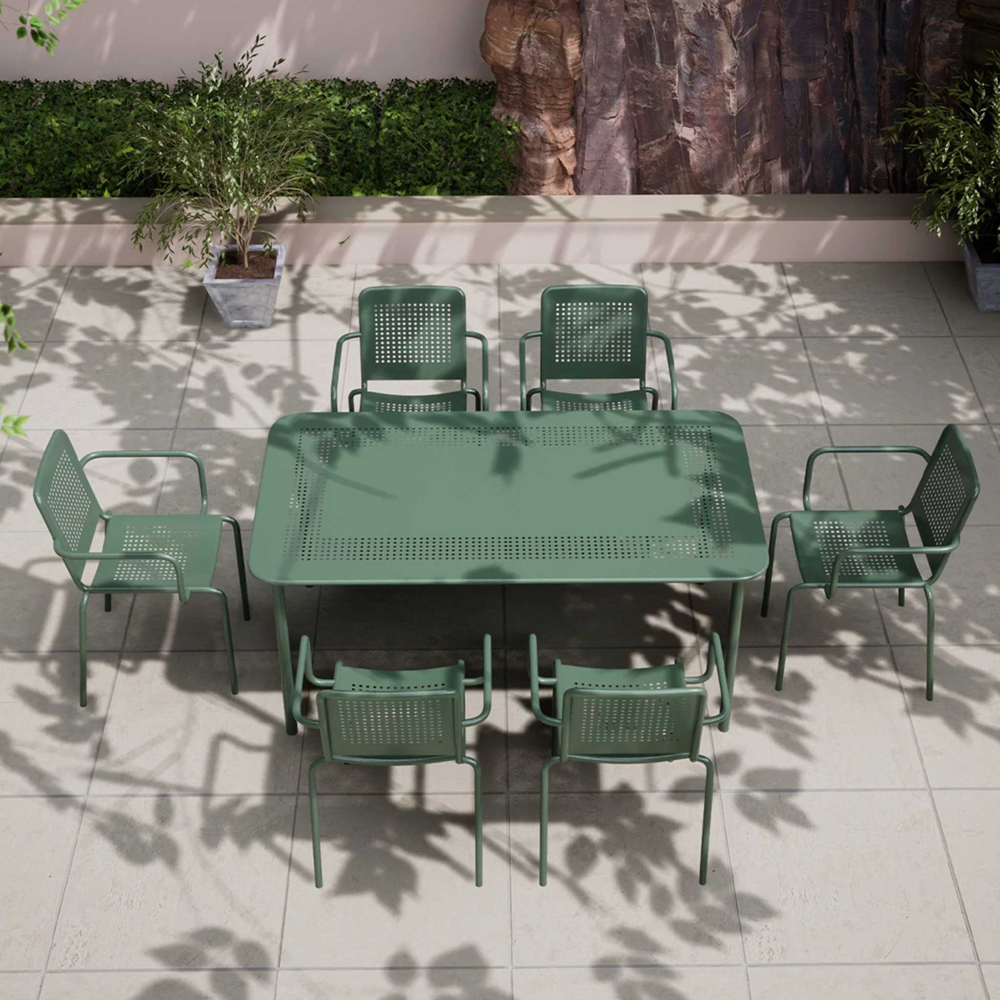 Porto 6 Seater Rectangular Dining Set - Image 16