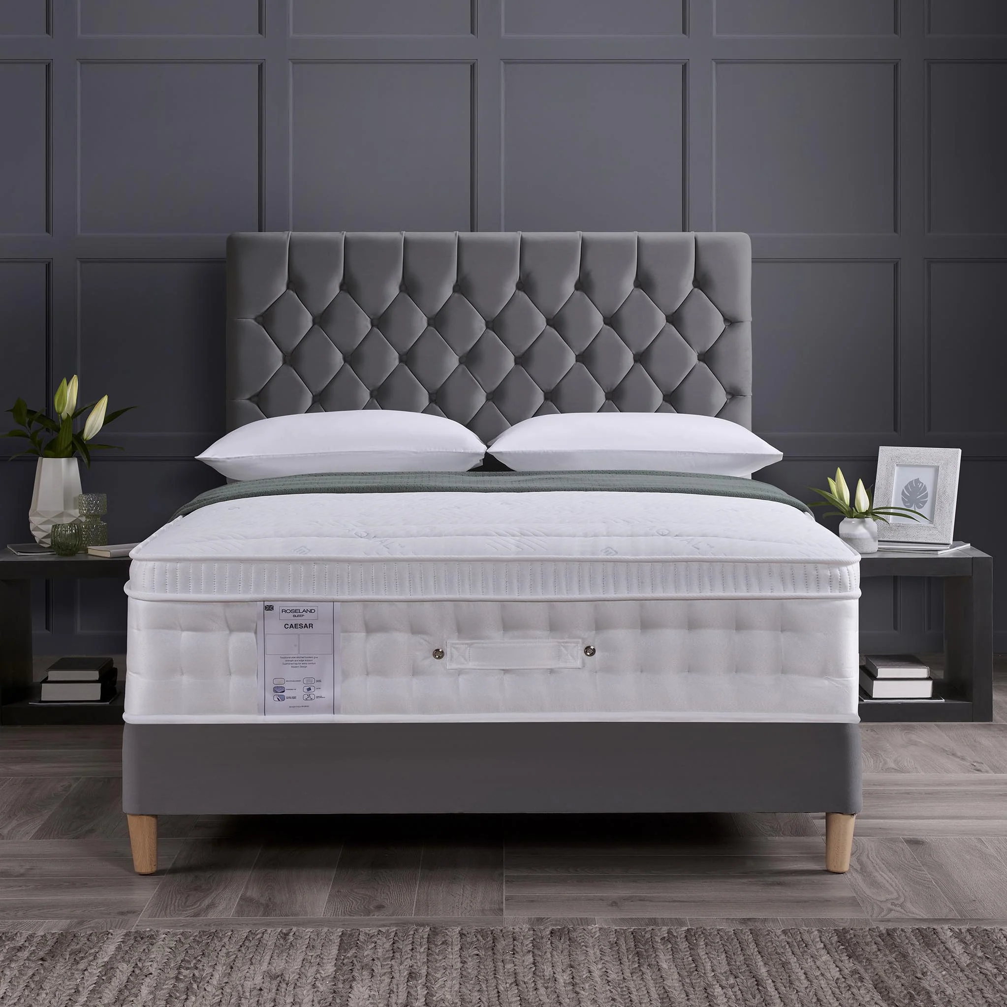 Caesar 1500 Pocket Box Top Mattress By Roseland Sleep - Image 2