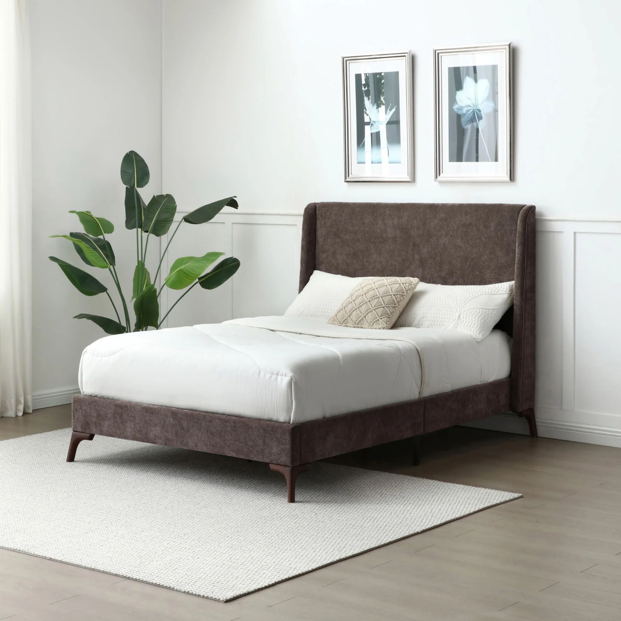 Russell Chenille Bed Frame - Image 6